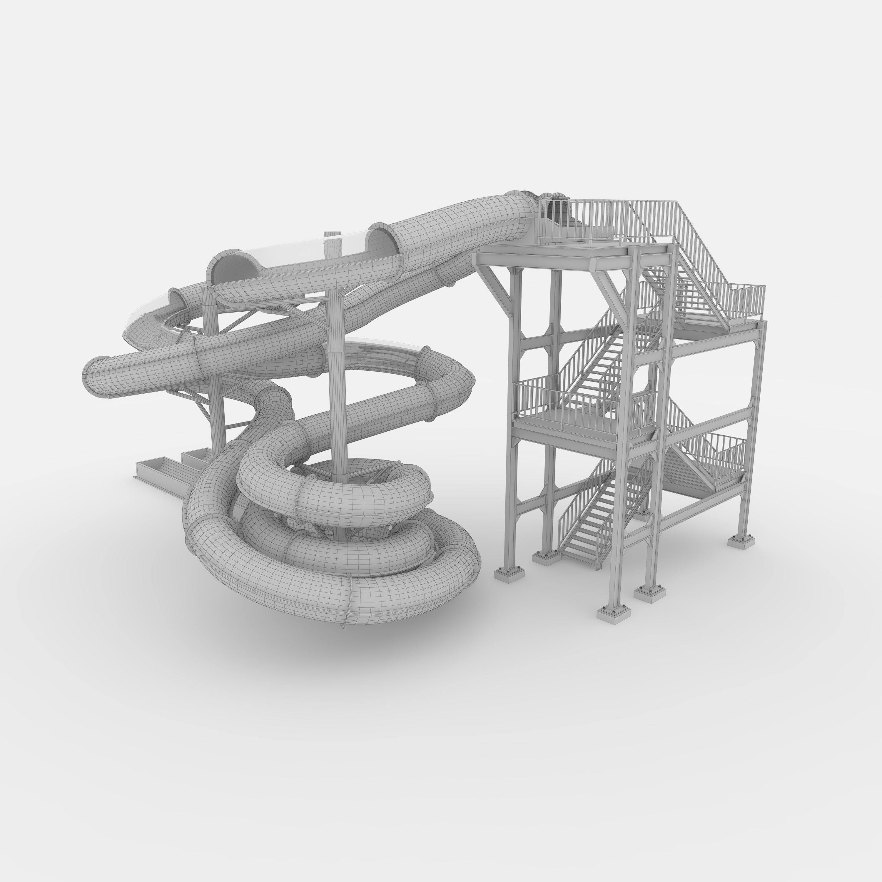 Waterpark Slide 3 3D model_25