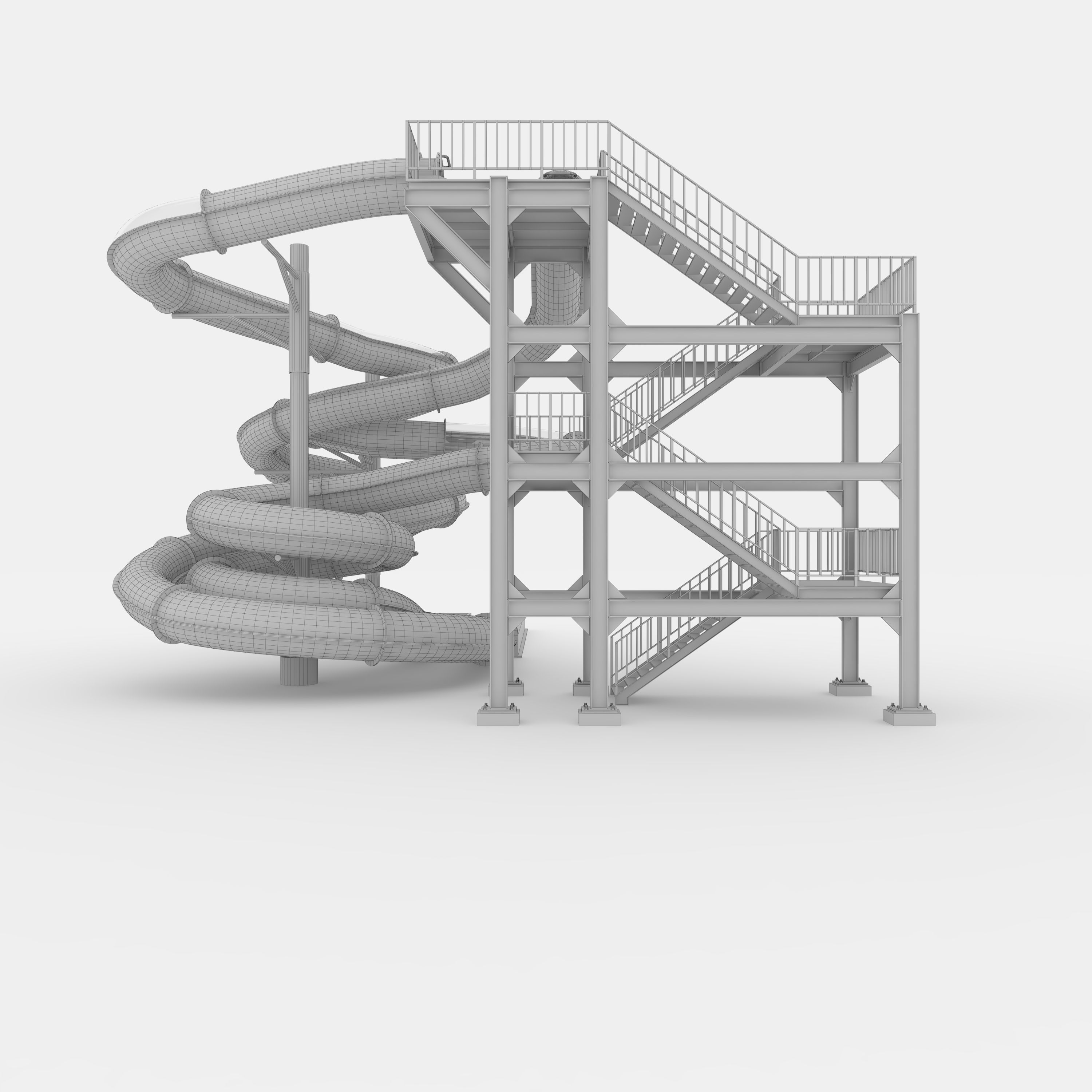 Waterpark Slide 3 3D model_13