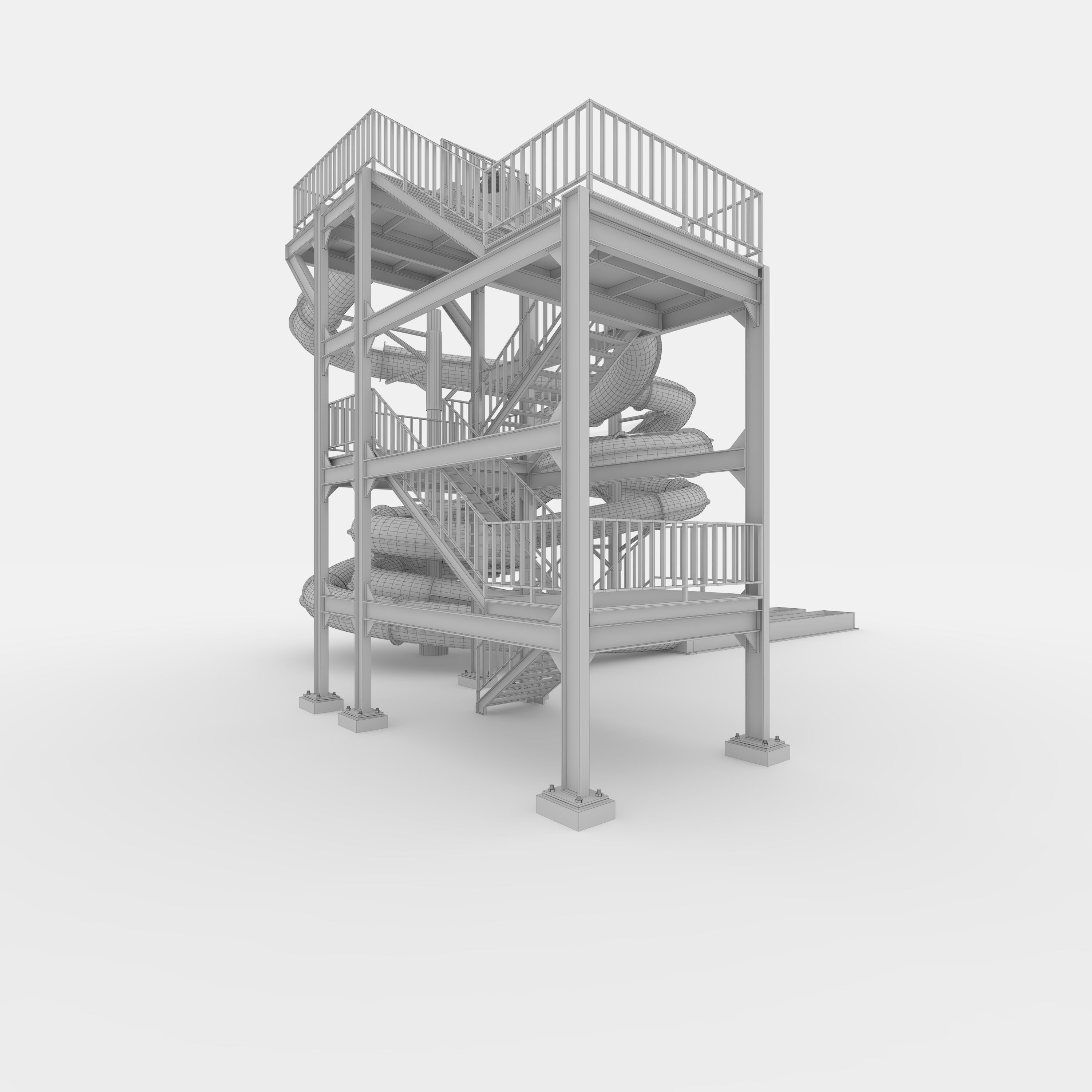 Waterpark Slide 3 3D model_15