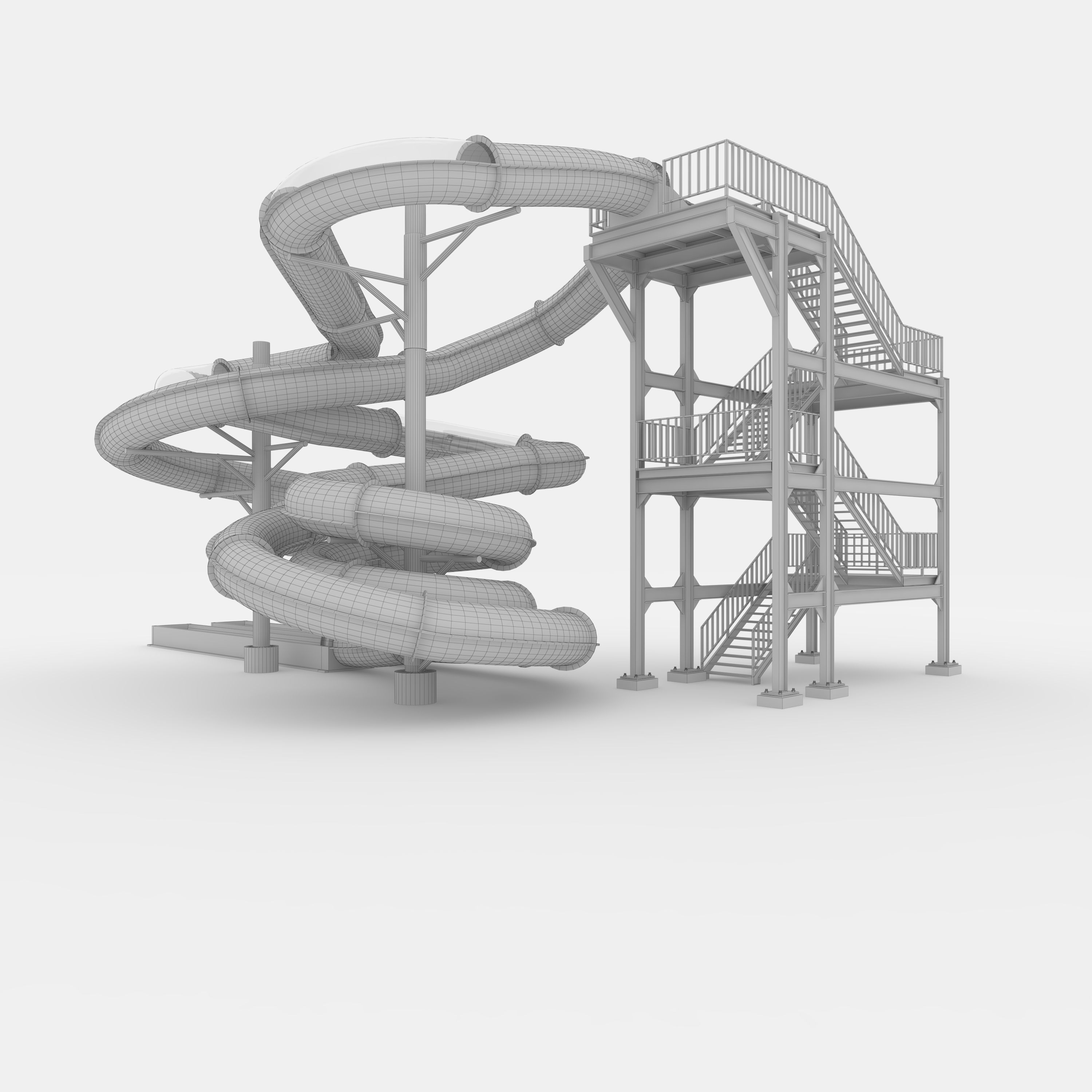 Waterpark Slide 3 3D model_11