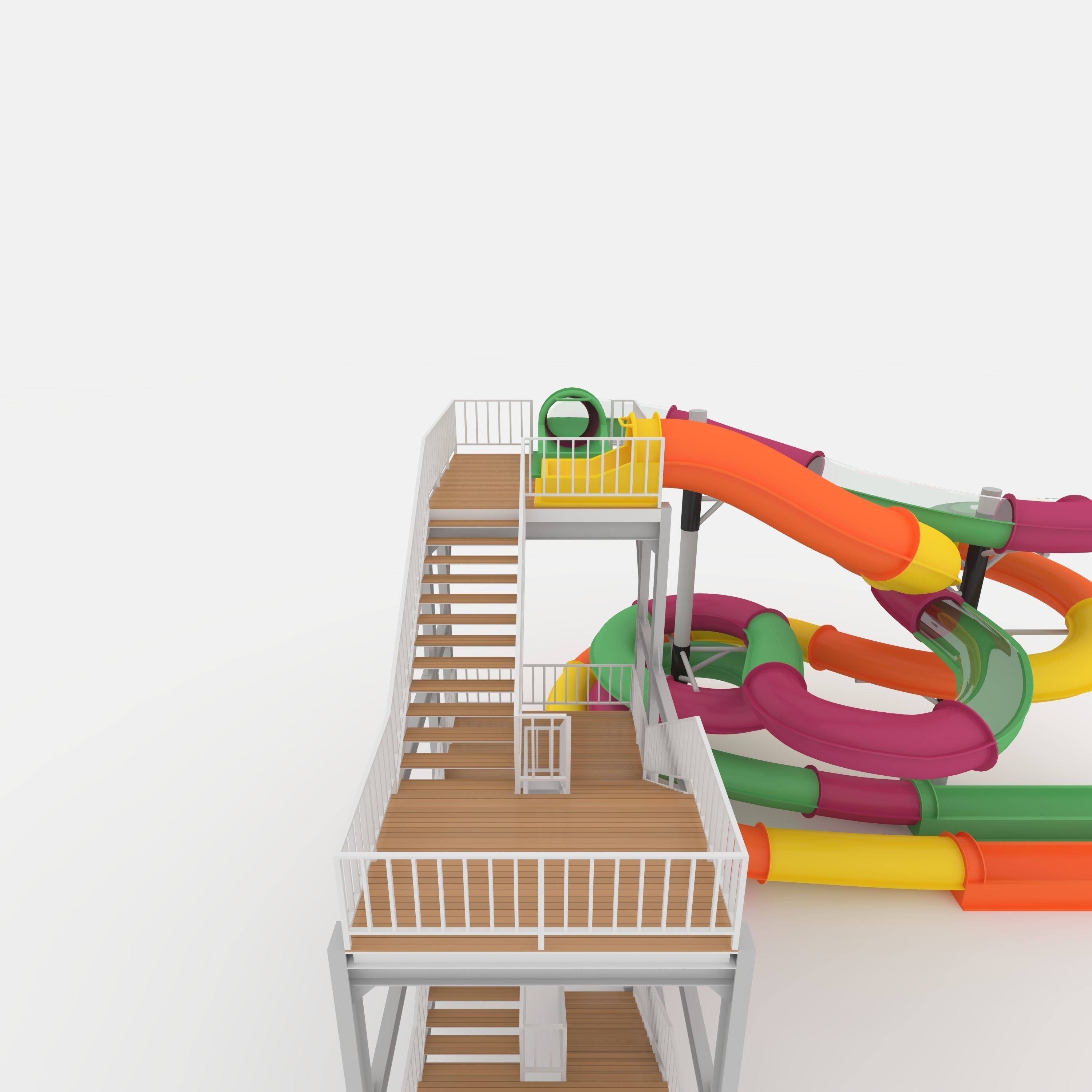 Waterpark Slide 3 3D model_30