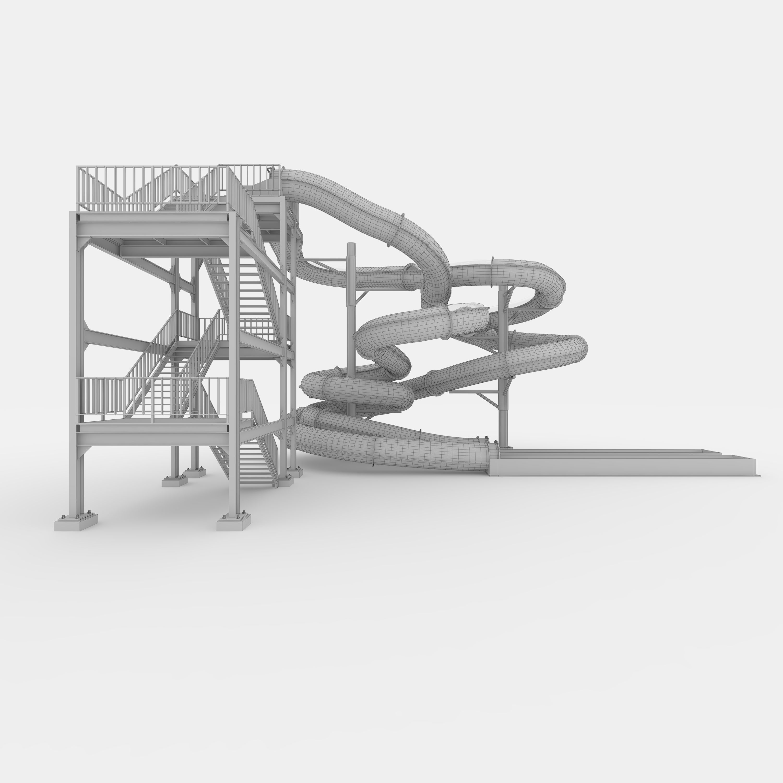 Waterpark Slide 3 3D model_17