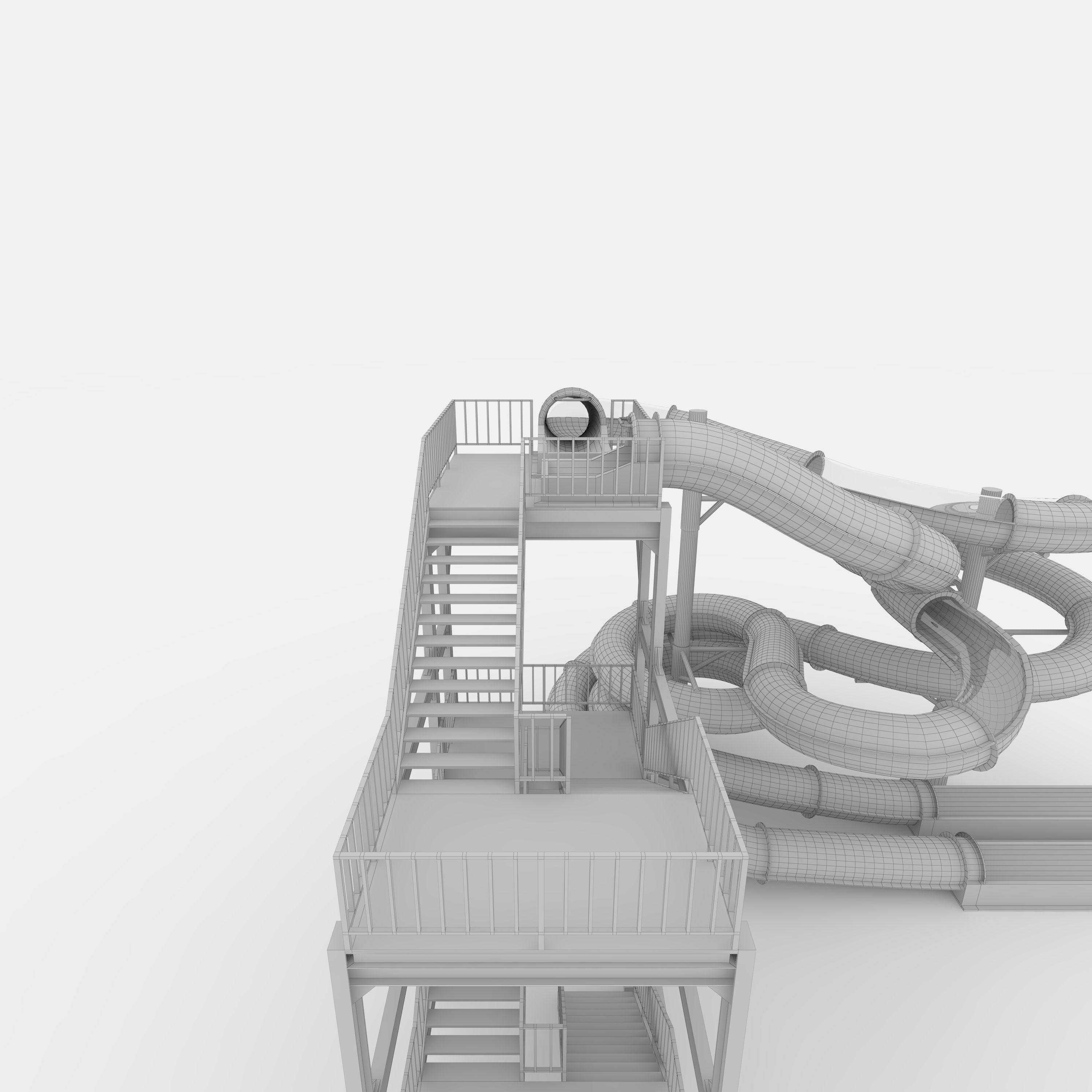 Waterpark Slide 3 3D model_31