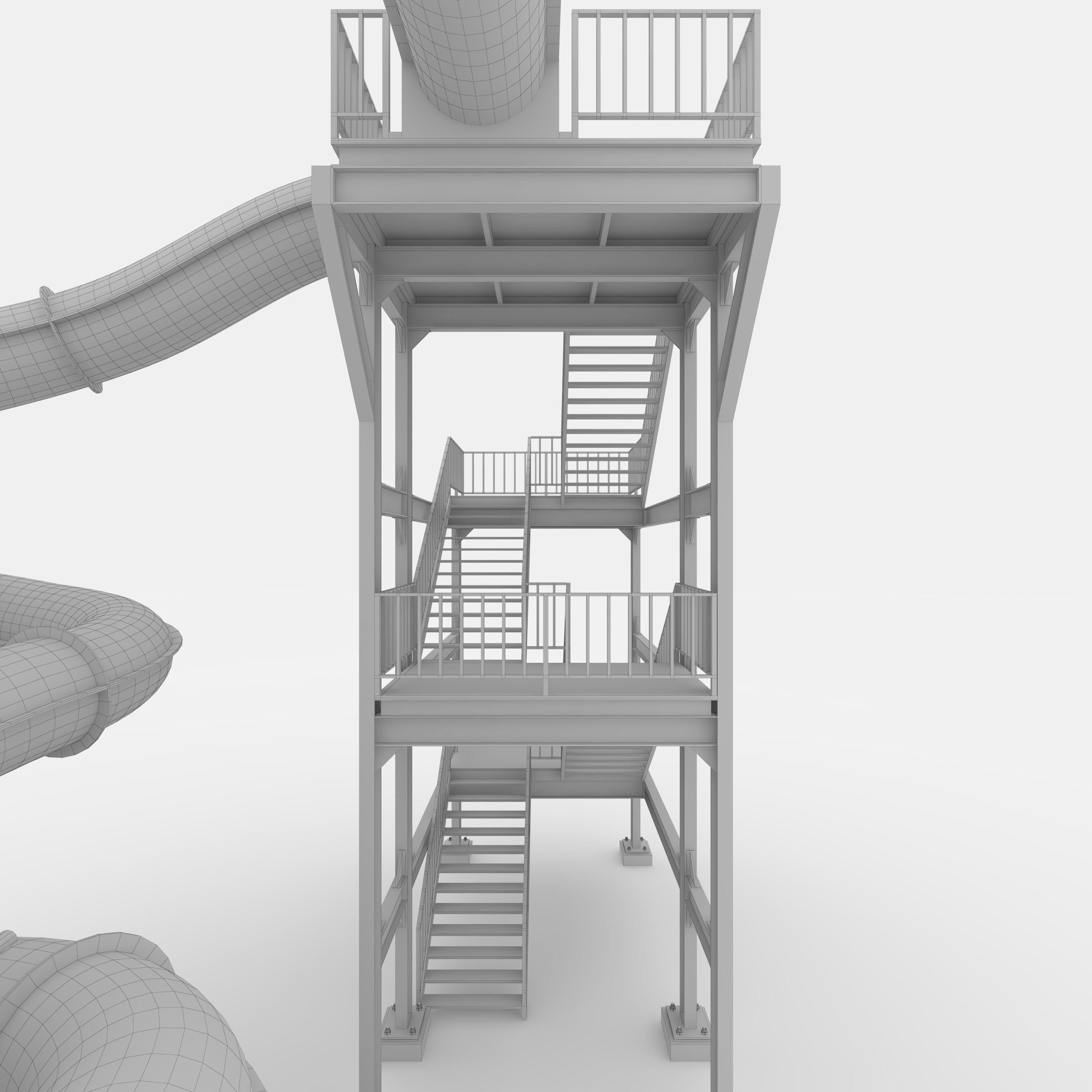 Waterpark Slide 3 3D model_35