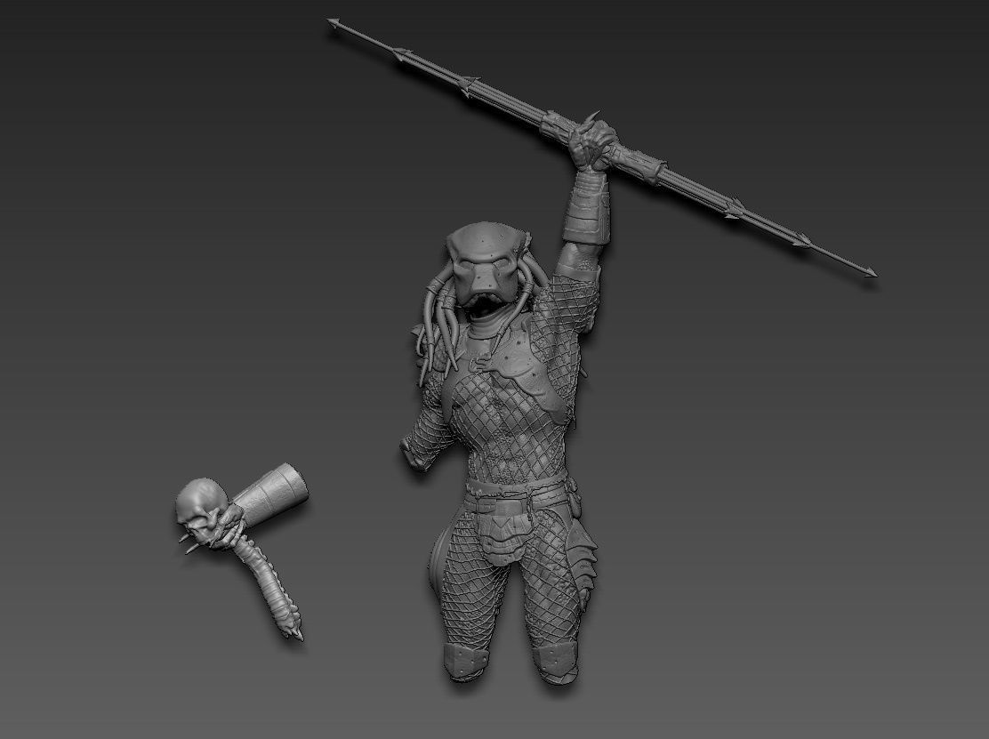 Predator 2 v2 3D print model_27