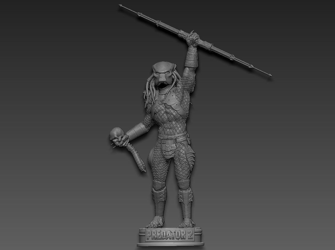 Predator 2 v2 3D print model_1