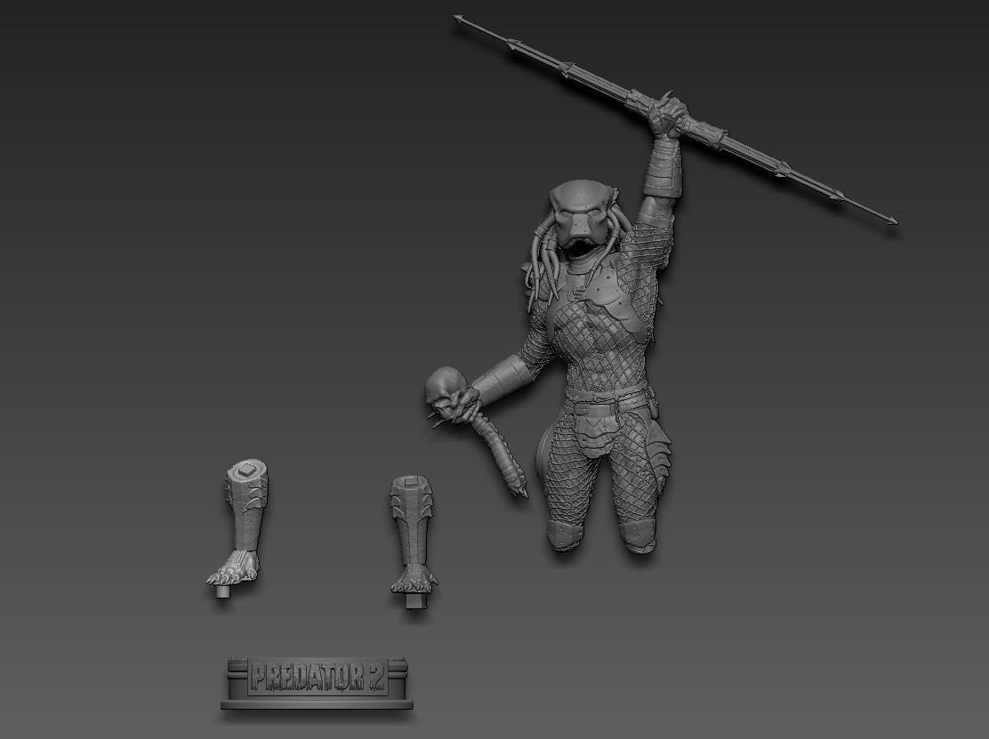 Predator 2 v2 3D print model_26