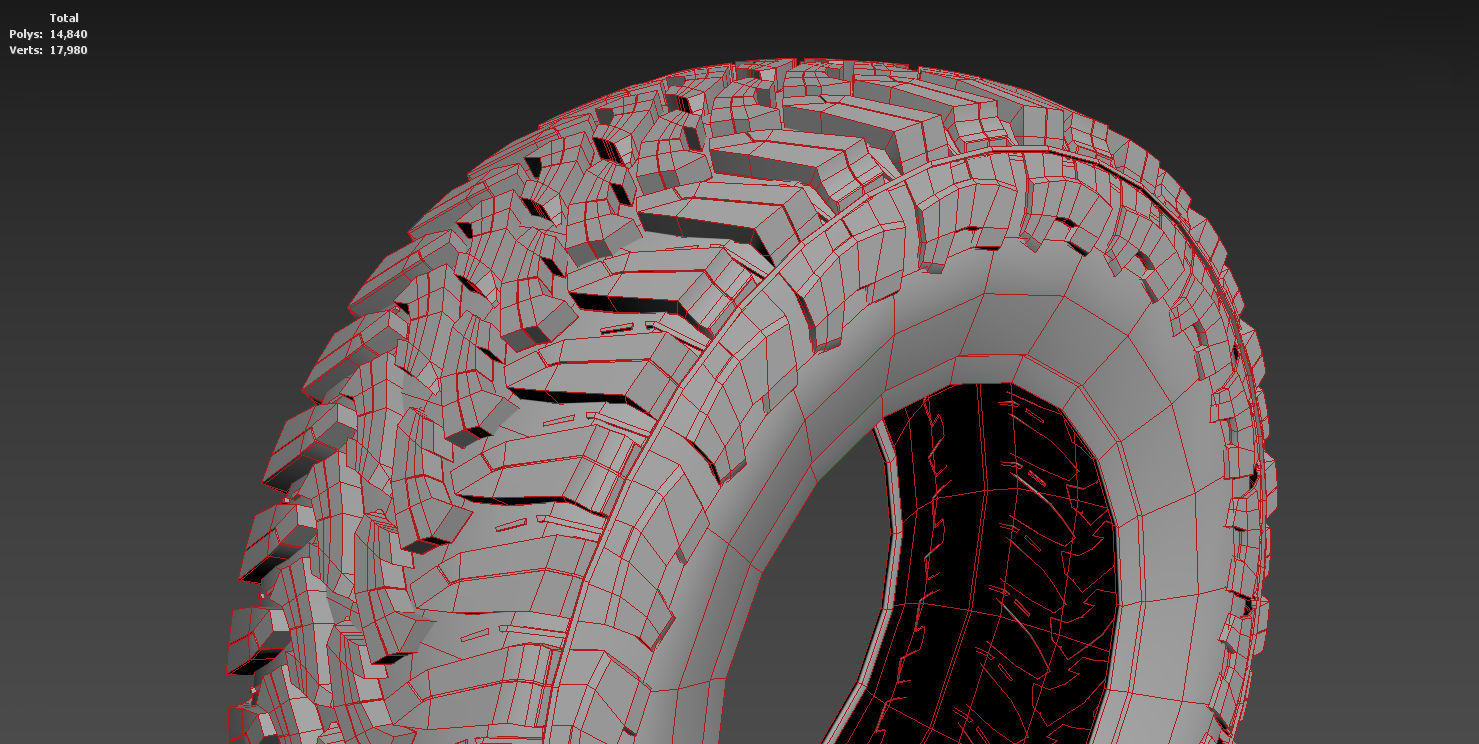 Toyo Open Country MT  Low Poly Low-poly 3D model_4