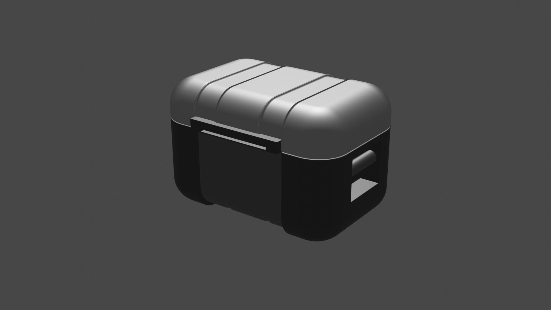 high tech chest 3D model_2