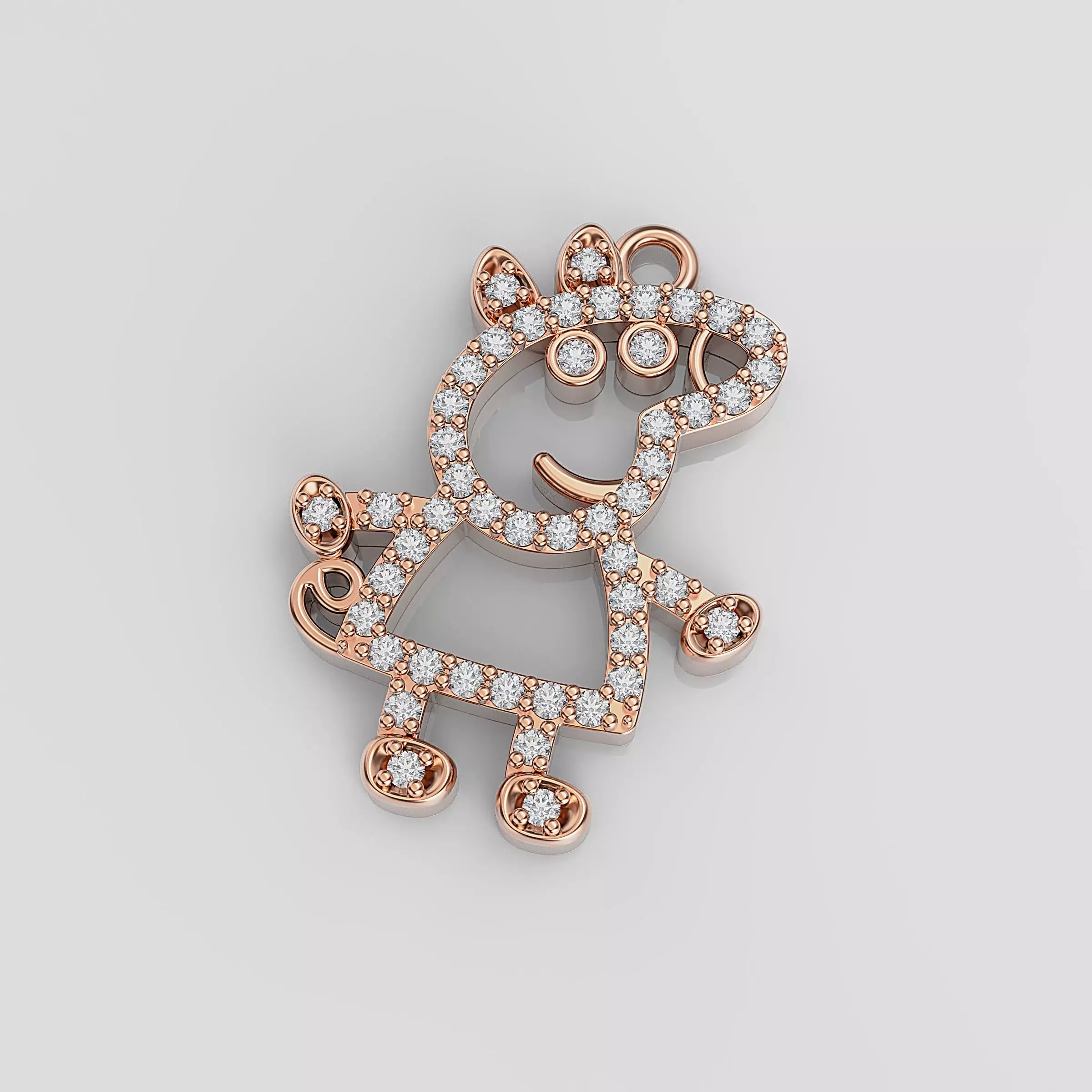 Peppa Pig Pendant 3D print model