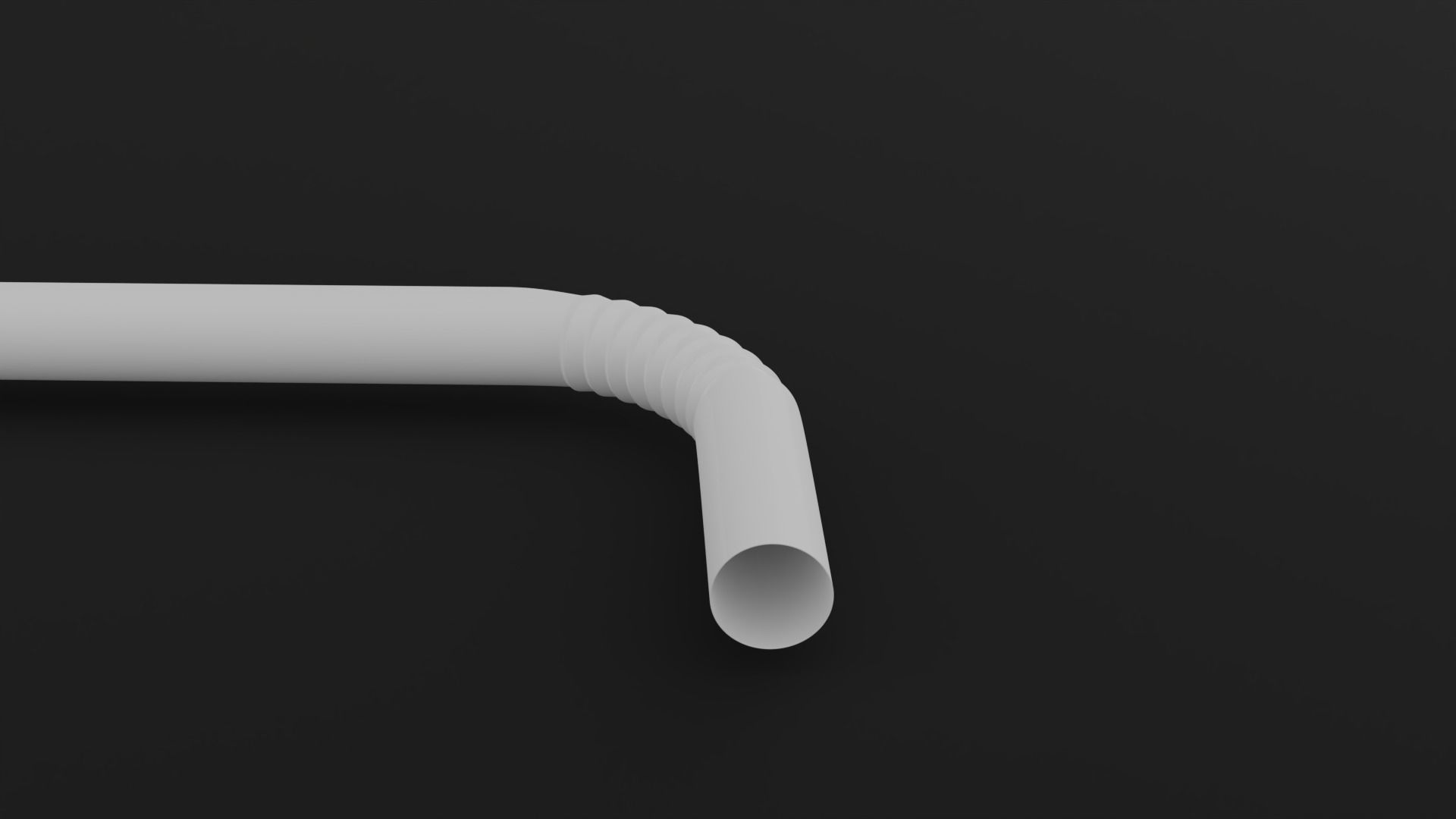 Straws Low-poly 3D model_11