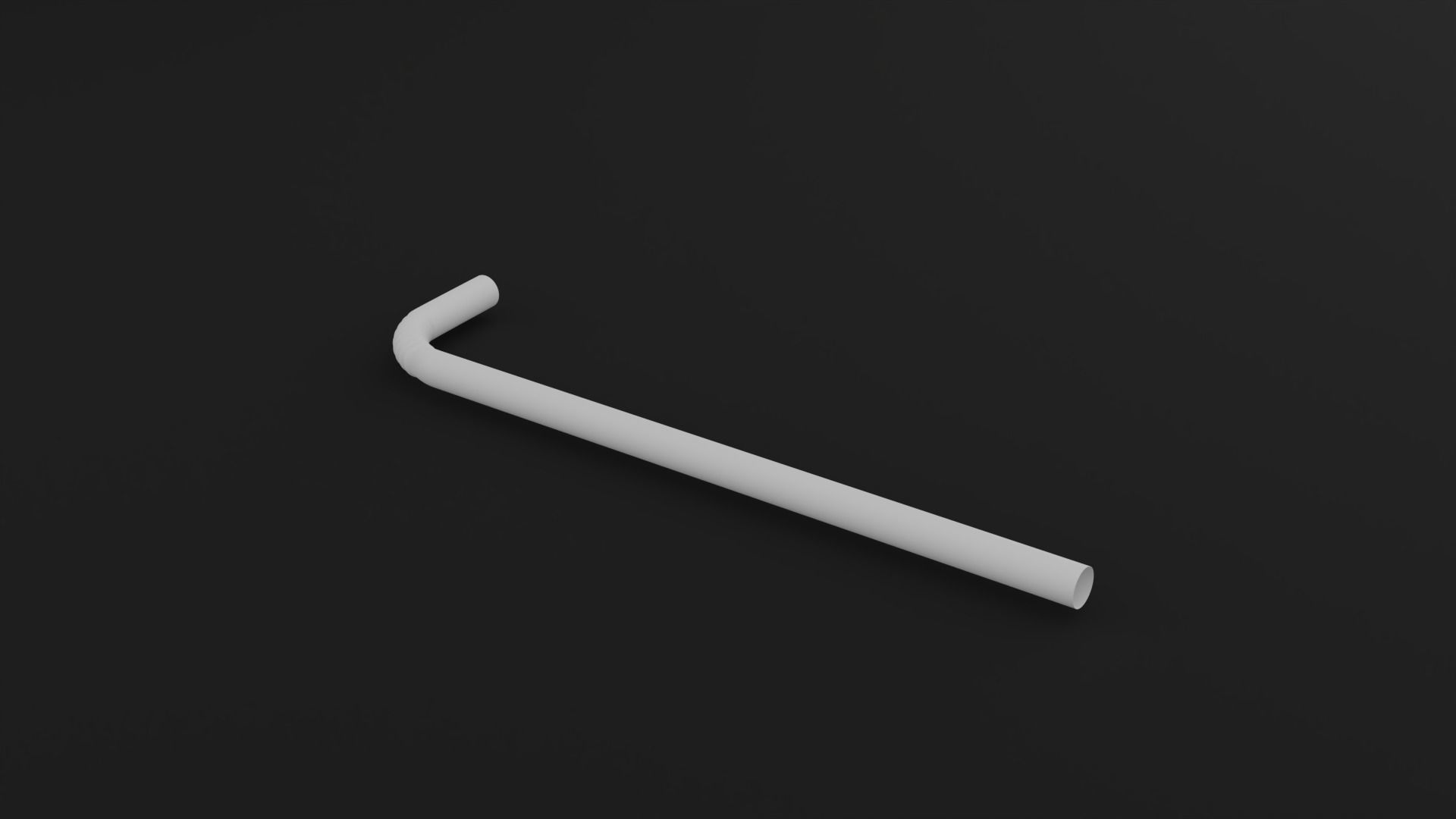 Straws Low-poly 3D model_5