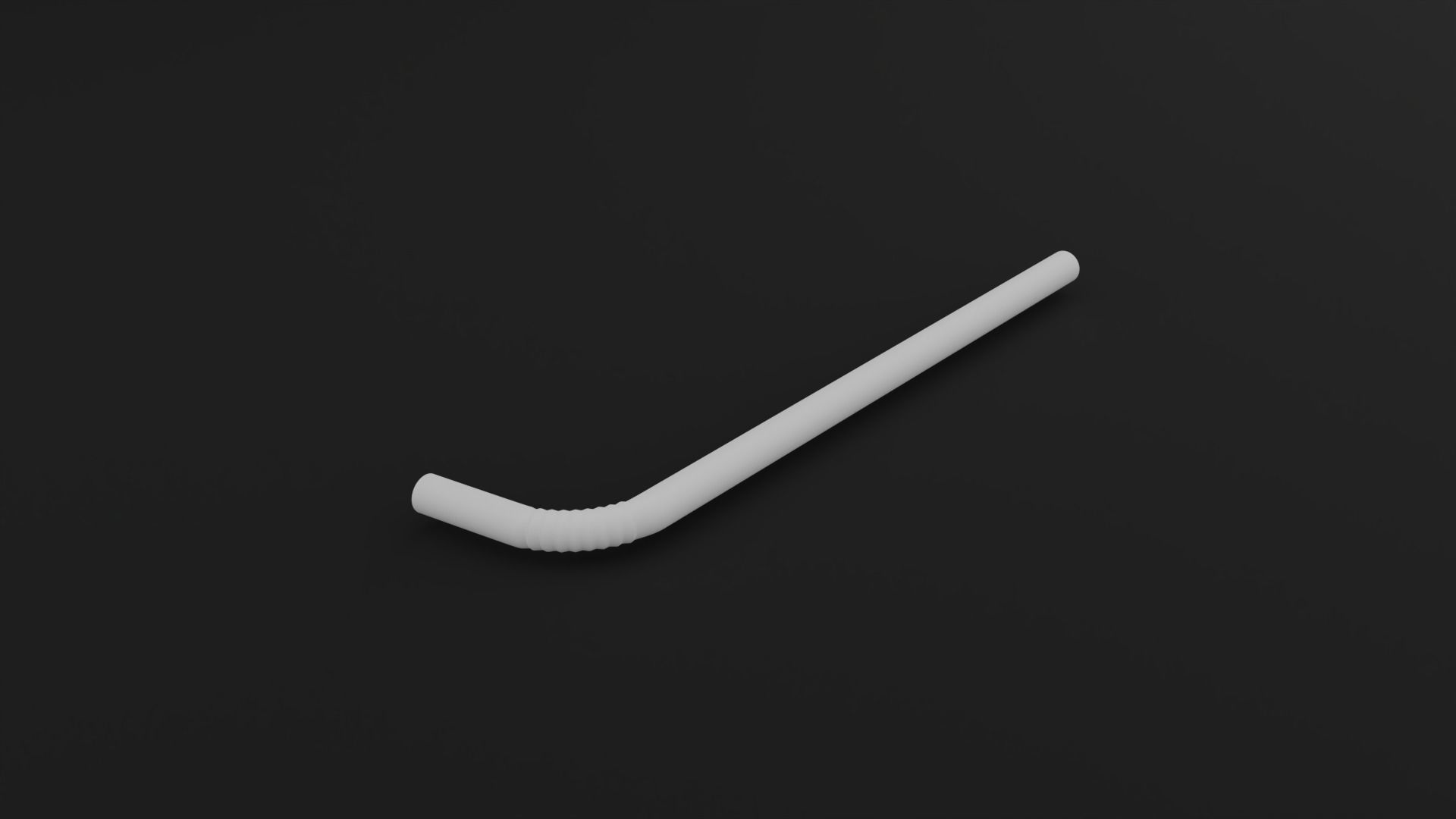 Straws Low-poly 3D model_7