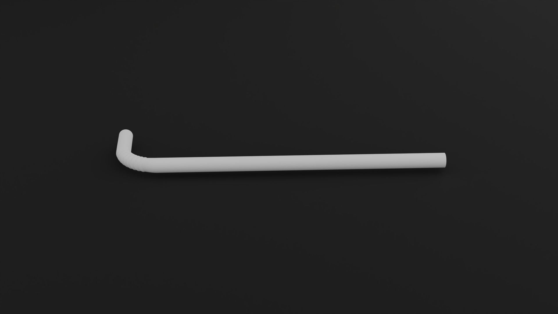 Straws Low-poly 3D model_6