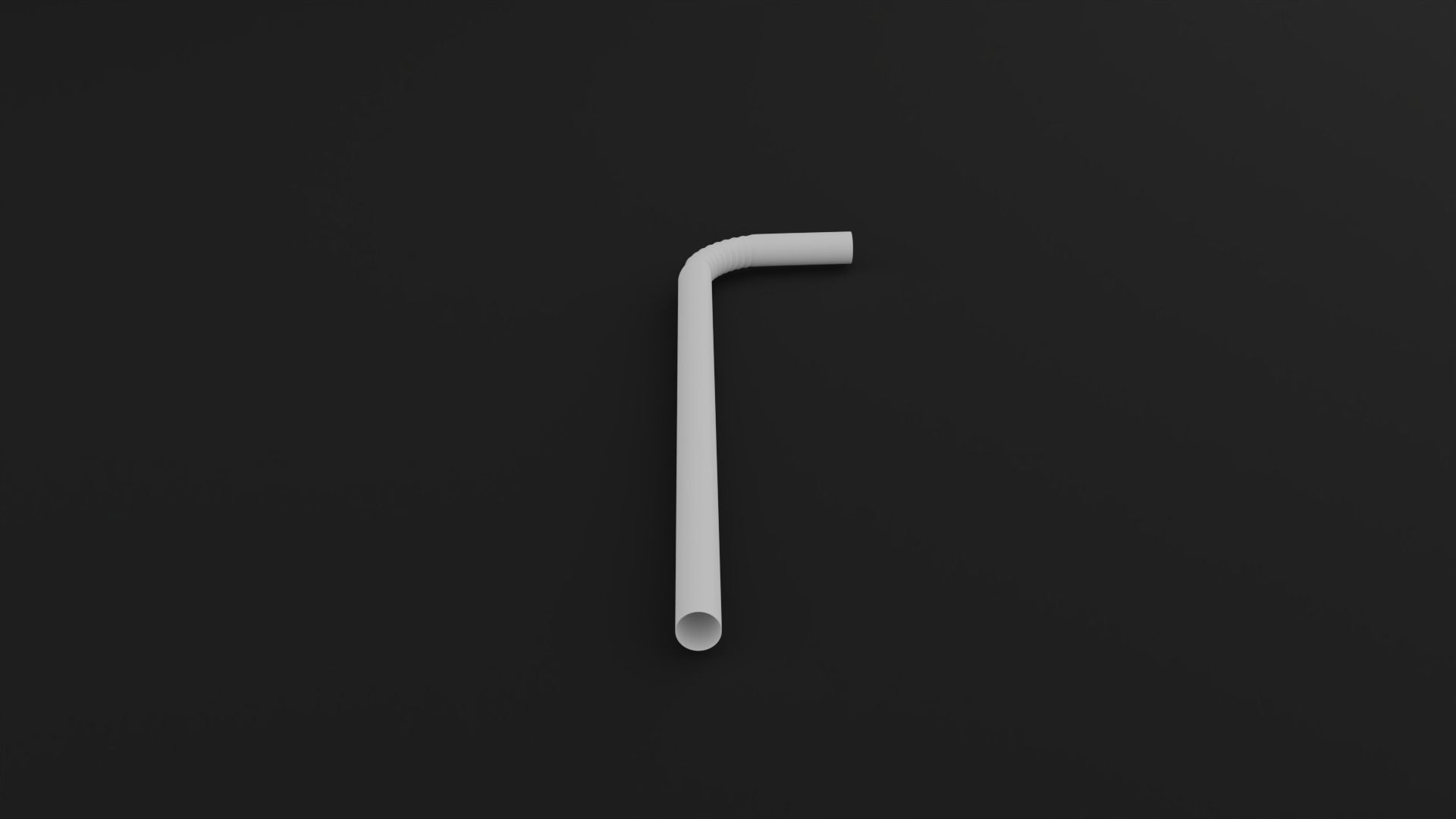 Straws Low-poly 3D model_4