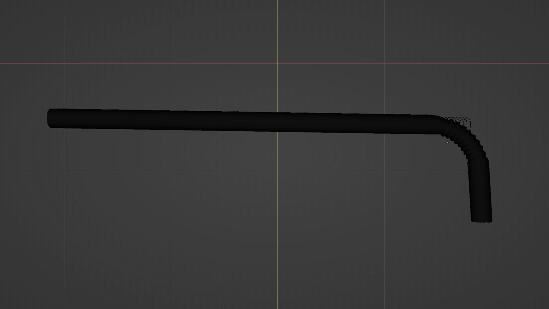 Straws Low-poly 3D model_14