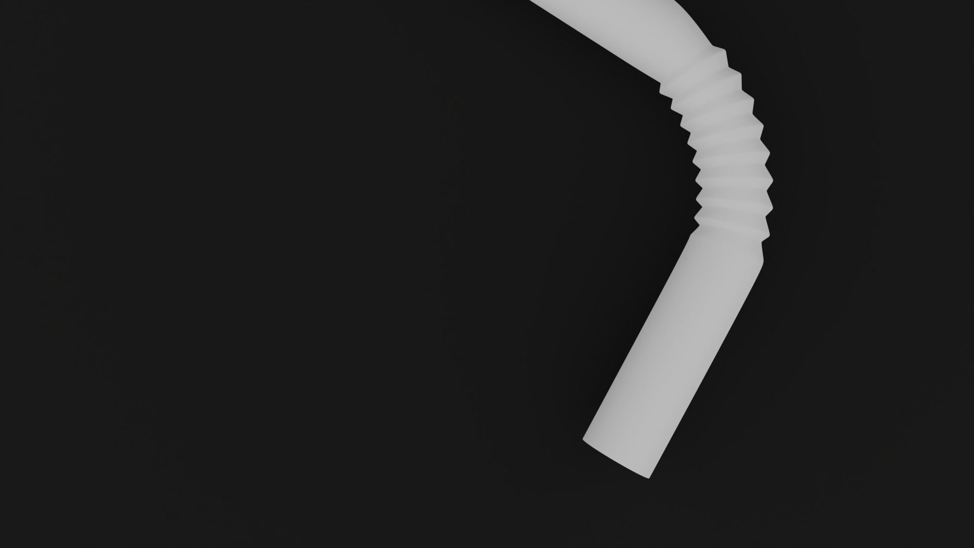 Straws Low-poly 3D model_2