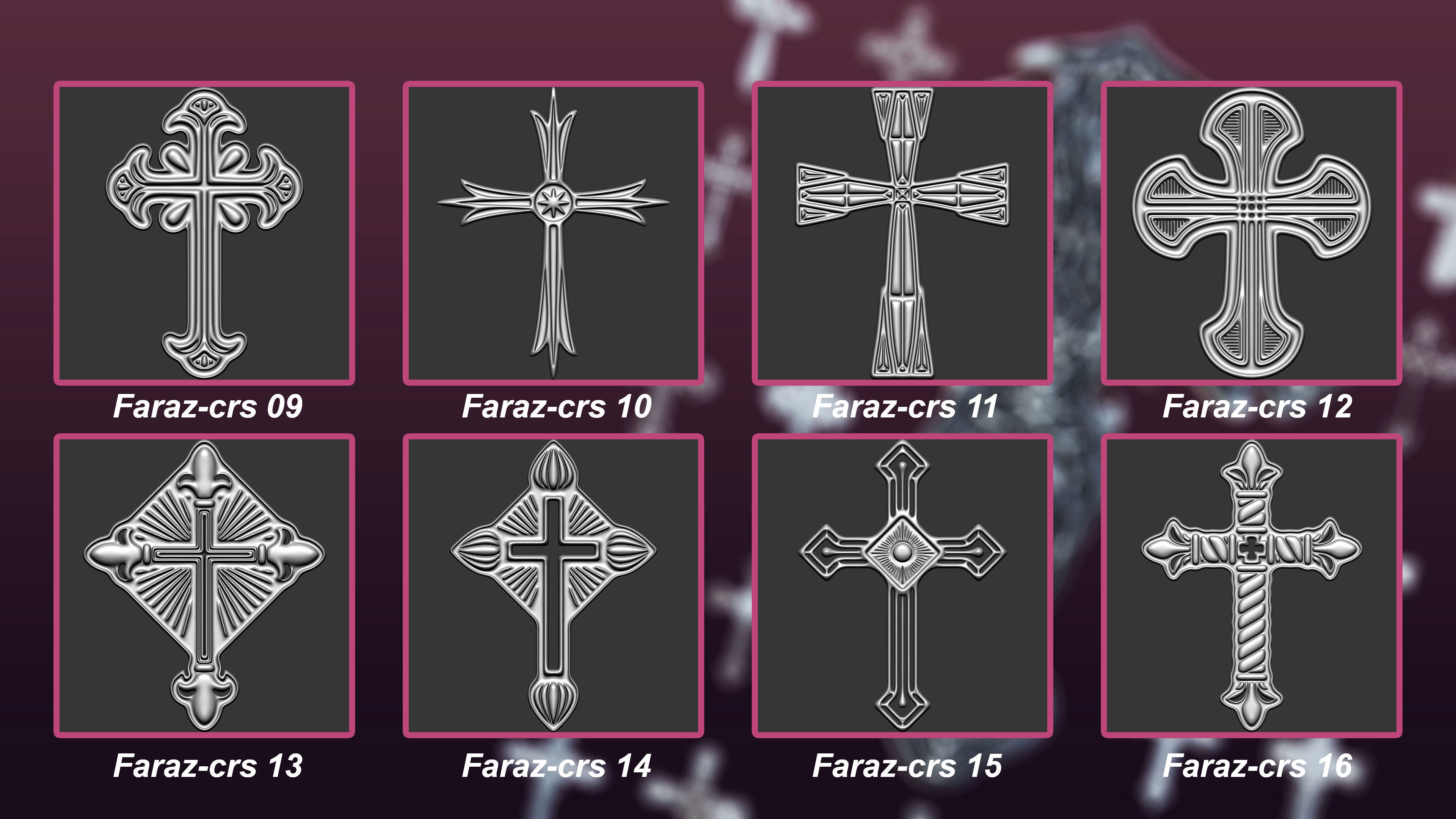 30 Christian cross 3D model Vol 3 3D model_2