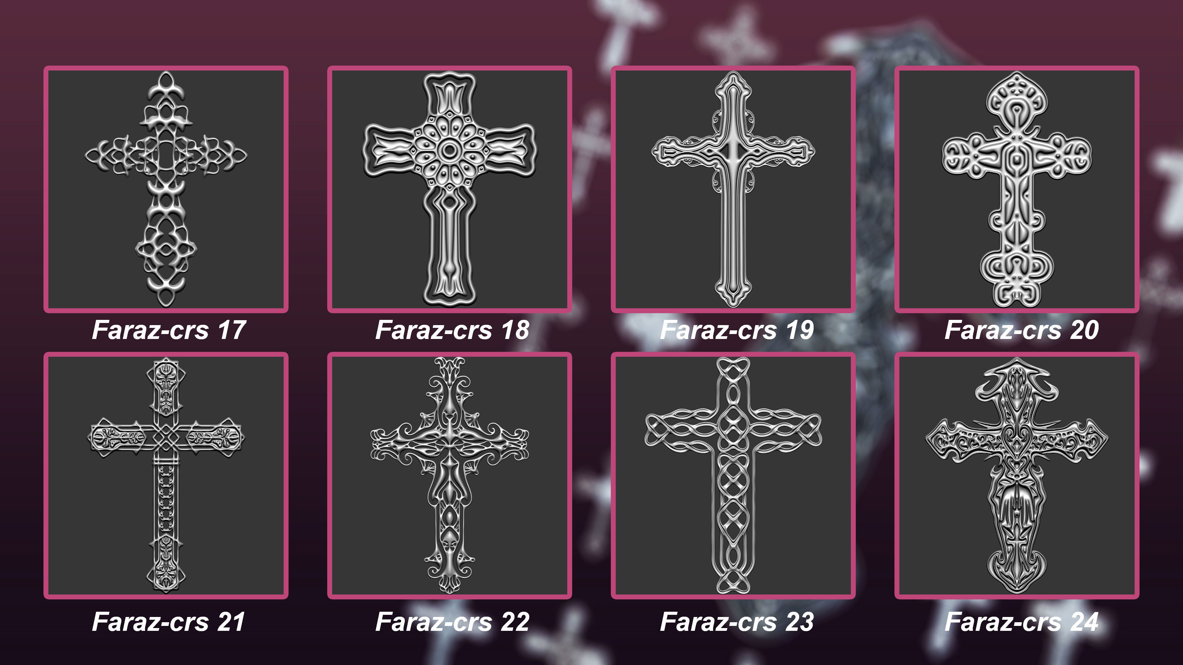 30 Christian cross 3D model Vol 3 3D model_3