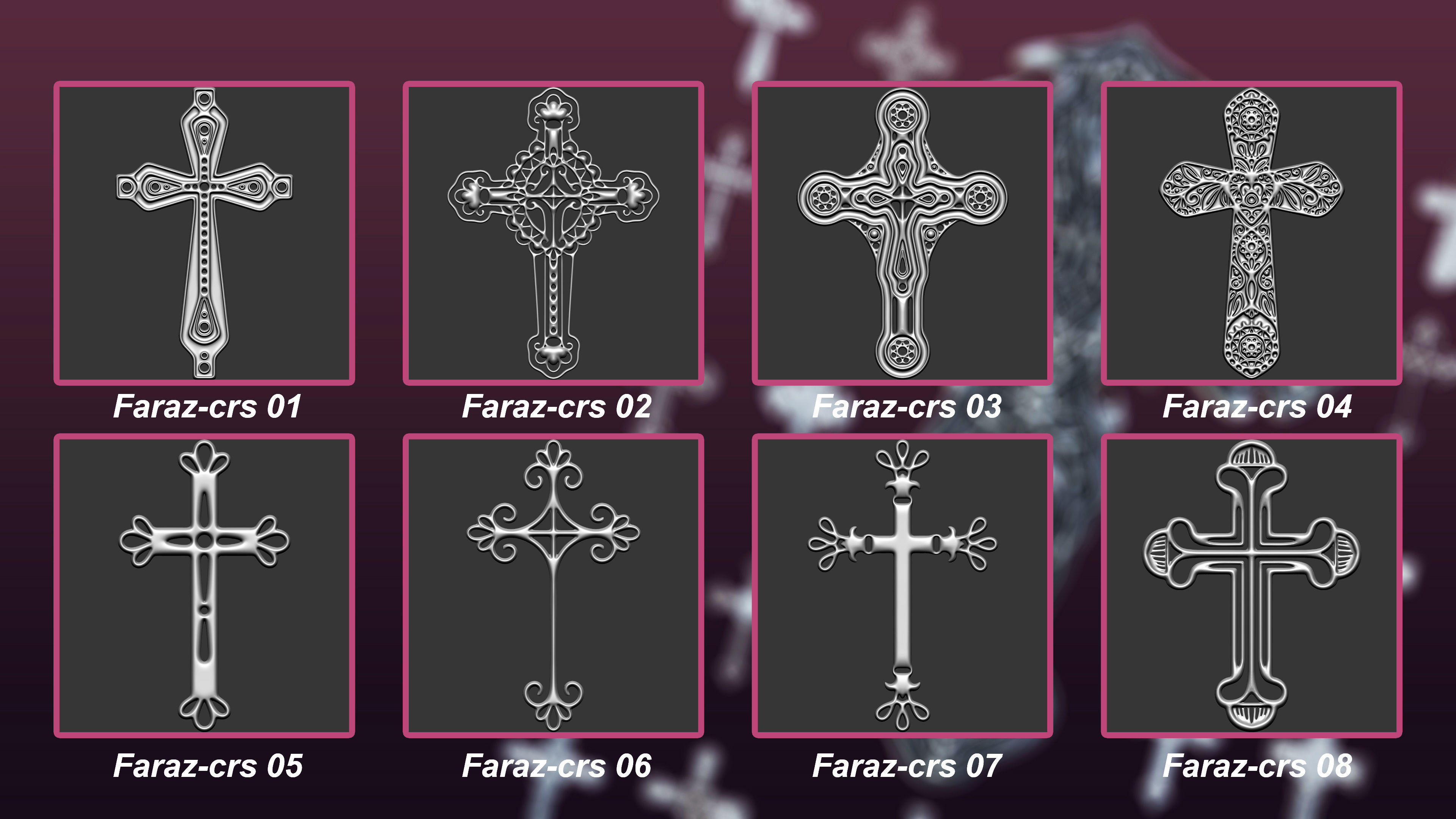 30 Christian cross 3D model Vol 3 3D model_1