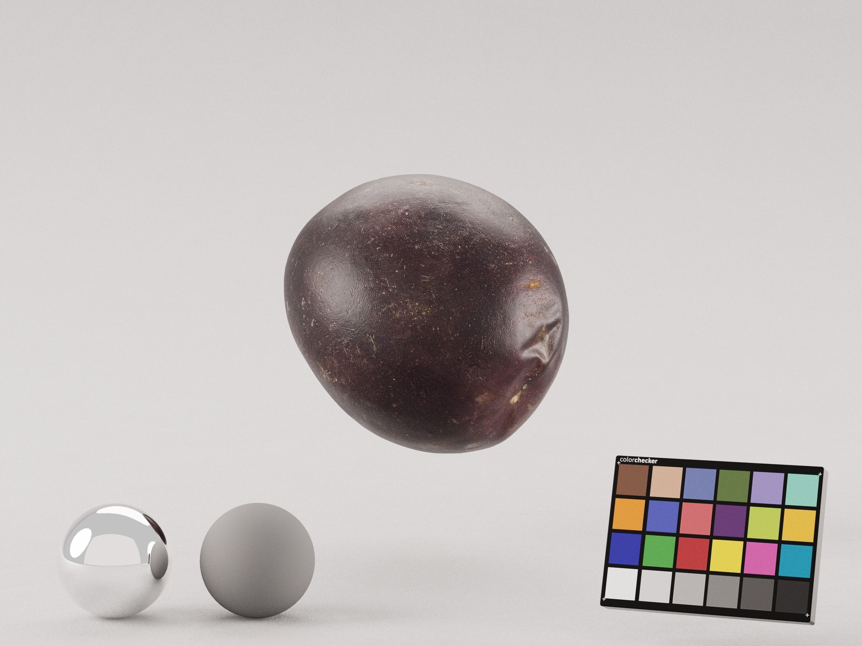 Passion Fruit Photoscan Low-poly 3D model_3