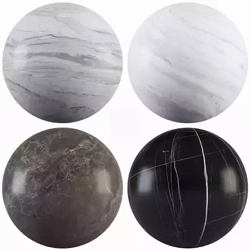 Marble 39 - Carrara-Sahara Noir-Balmoral-Gray Marble