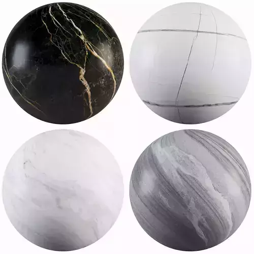 Marble 40 - Carrara-Sahara noir-Forest-Port Gray