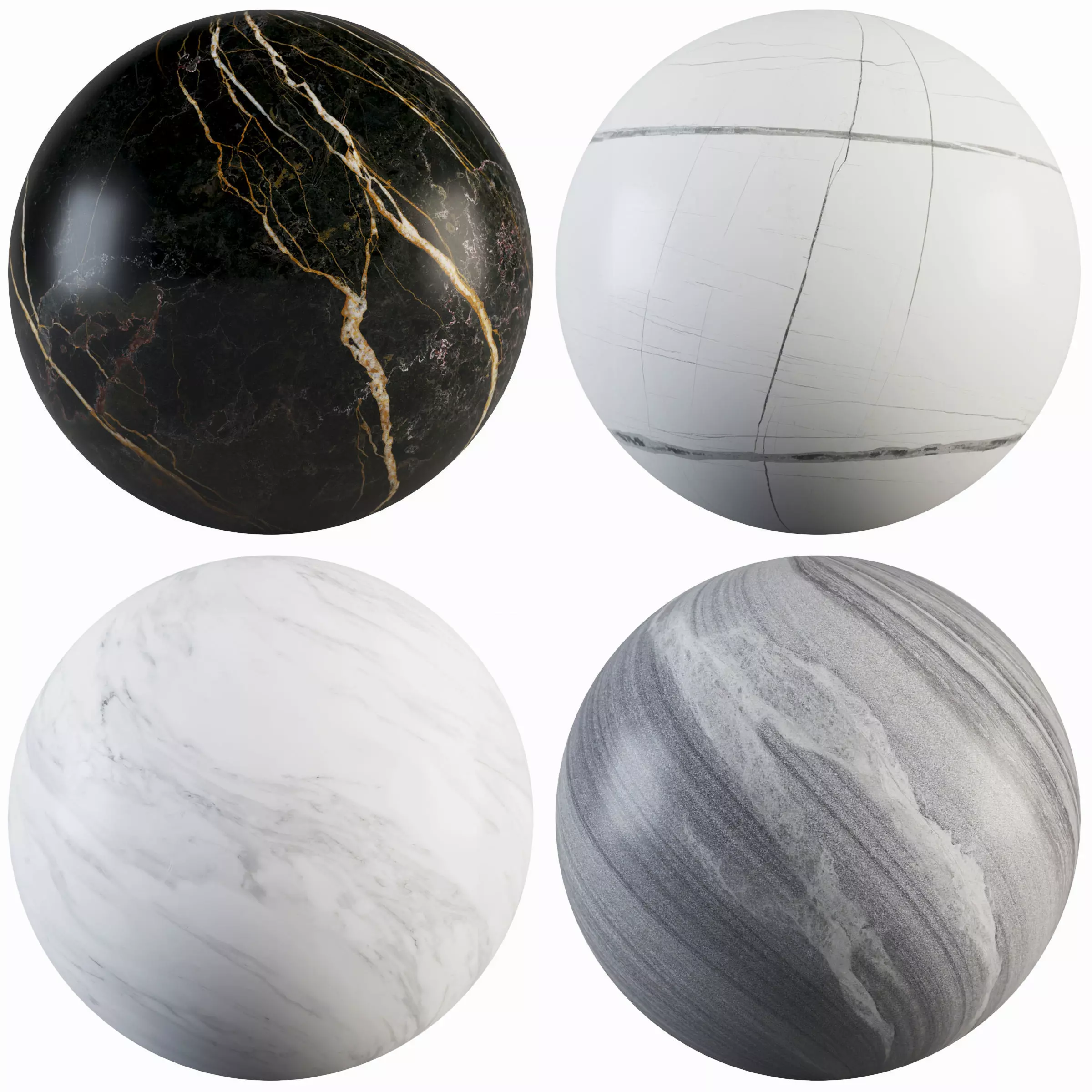 Marble 40 - Carrara-Sahara noir-Forest-Port Gray Texture_0