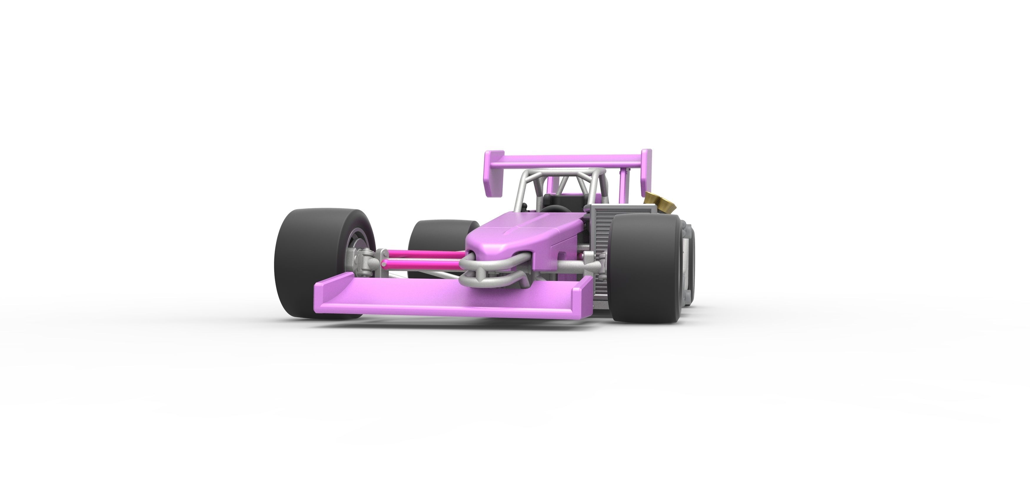 Supermodified front engine race car V2 Scale 1 to 25 3D model 3D ...
