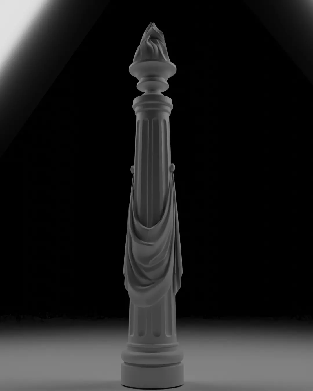 Pillar for stairs stavros 3D print model