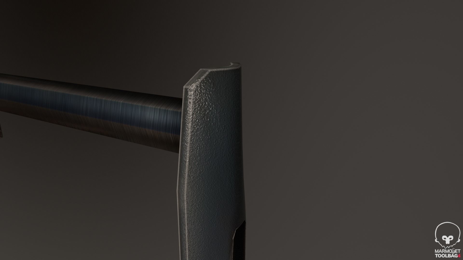 X-94 Laser Pistol SMG Low-poly 3D model_9