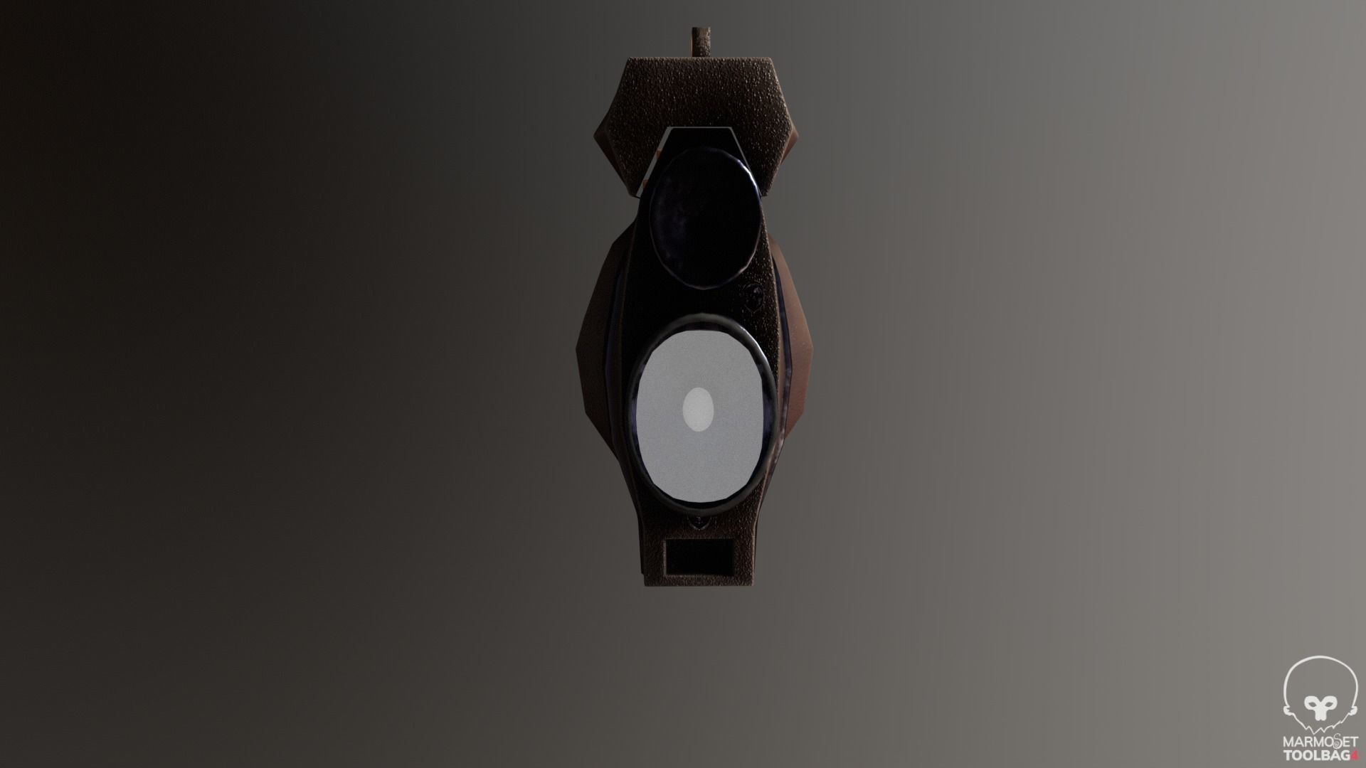 X-94 Laser Pistol SMG Low-poly 3D model_6