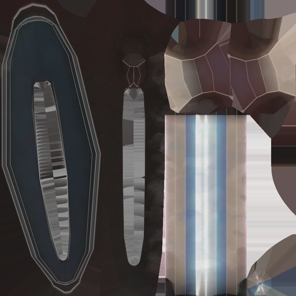 X-94 Laser Pistol SMG Low-poly 3D model_17