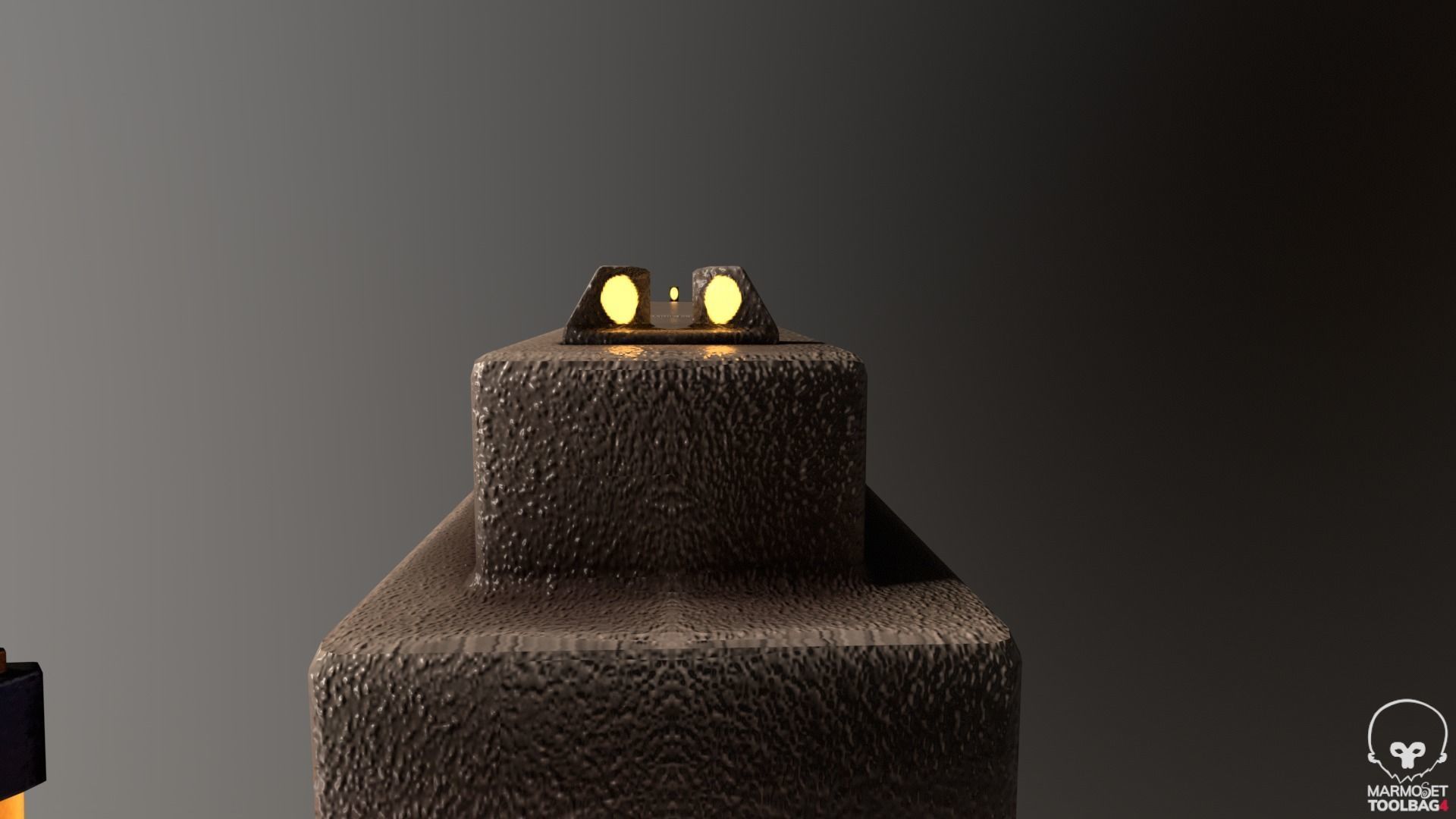 X-94 Laser Pistol SMG Low-poly 3D model_5