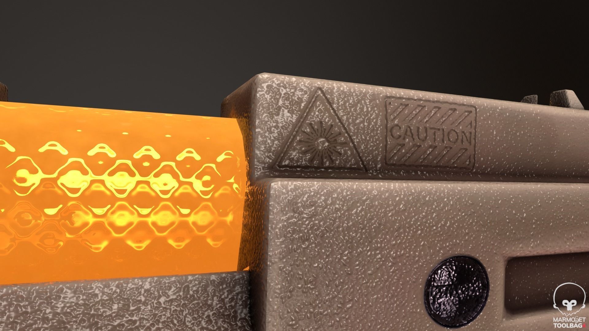 X-94 Laser Pistol SMG Low-poly 3D model_4