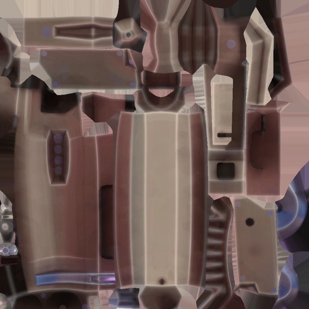 X-94 Laser Pistol SMG Low-poly 3D model_15