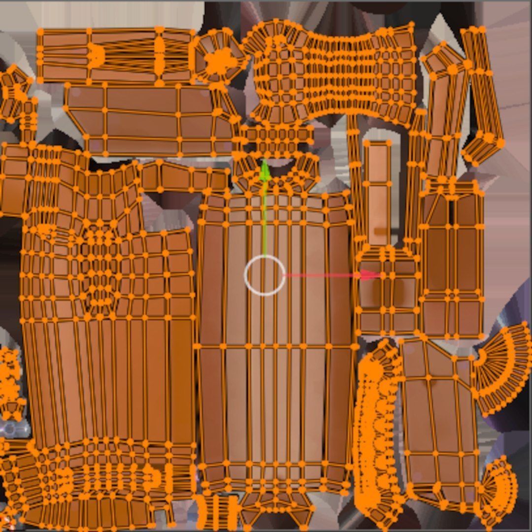 X-94 Laser Pistol SMG Low-poly 3D model_16