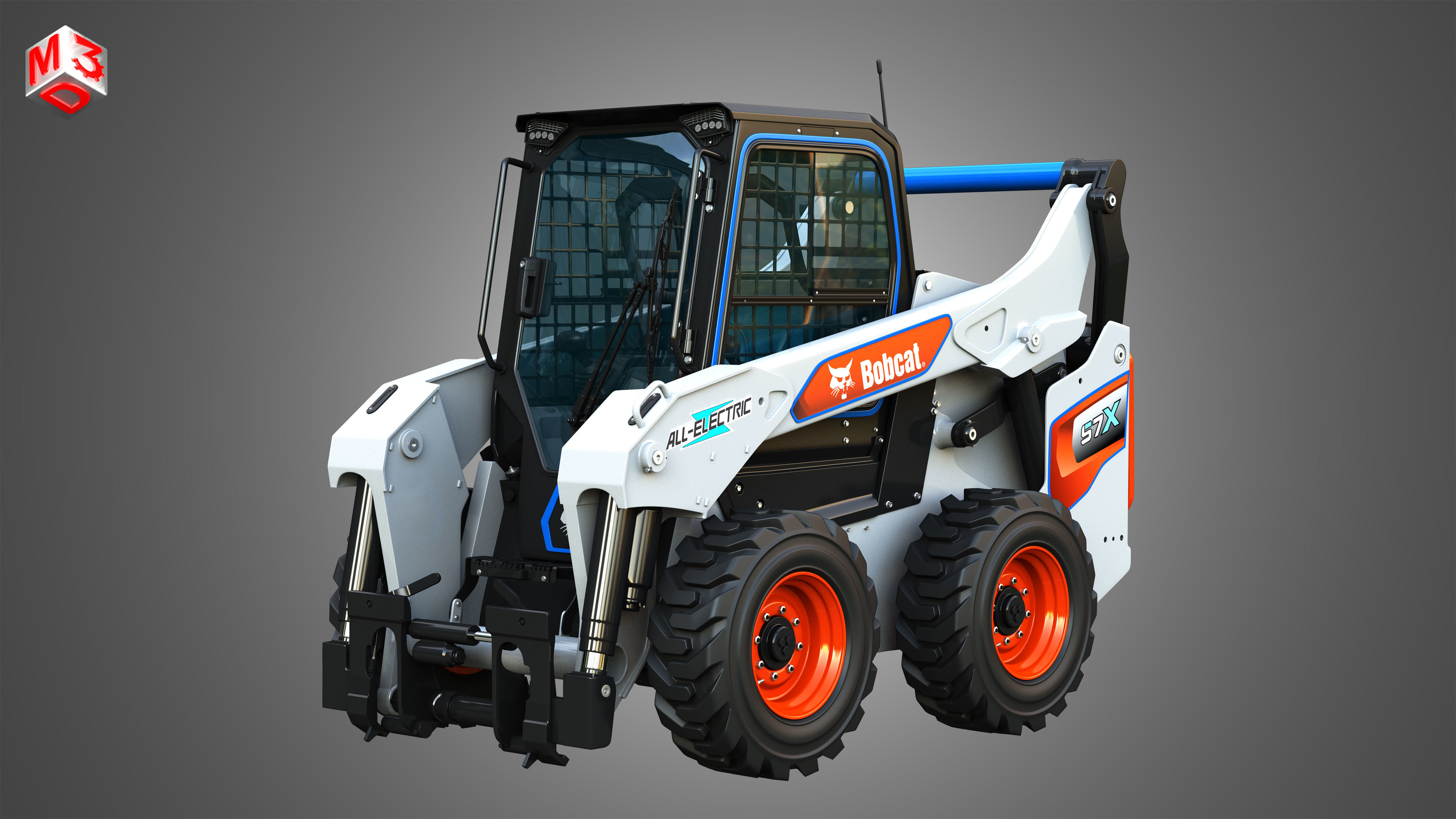 T7X - S7X  Compact Track - Skid Steer Loaders 2 in 1 3D Model Collection_10