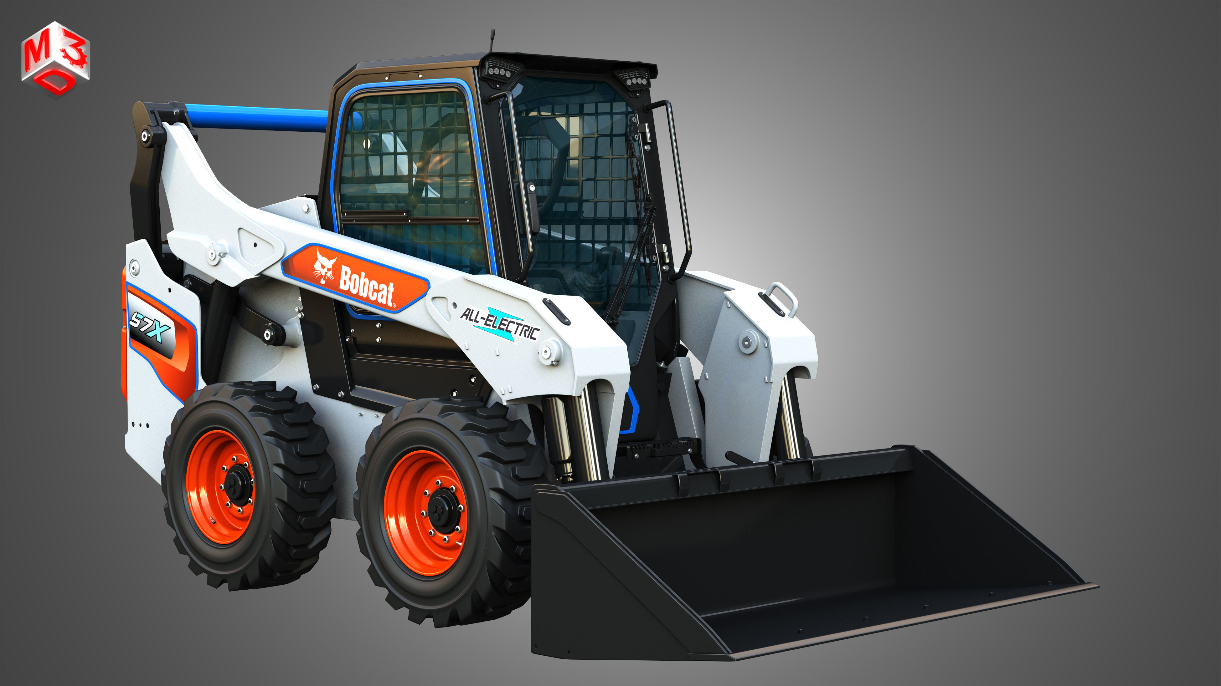 T7X - S7X  Compact Track - Skid Steer Loaders 2 in 1 3D Model Collection_6