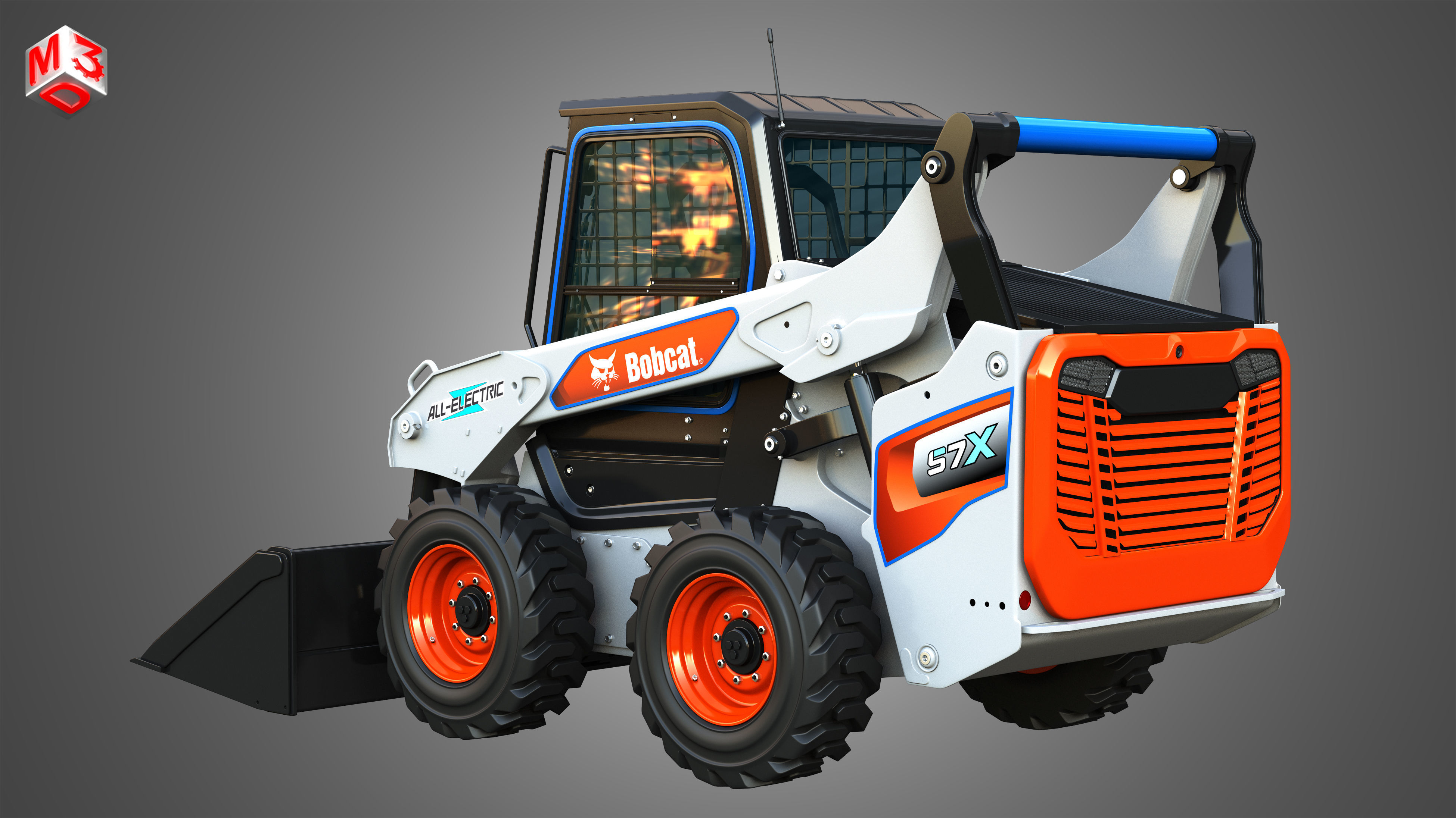 T7X - S7X  Compact Track - Skid Steer Loaders 2 in 1 3D Model Collection_8