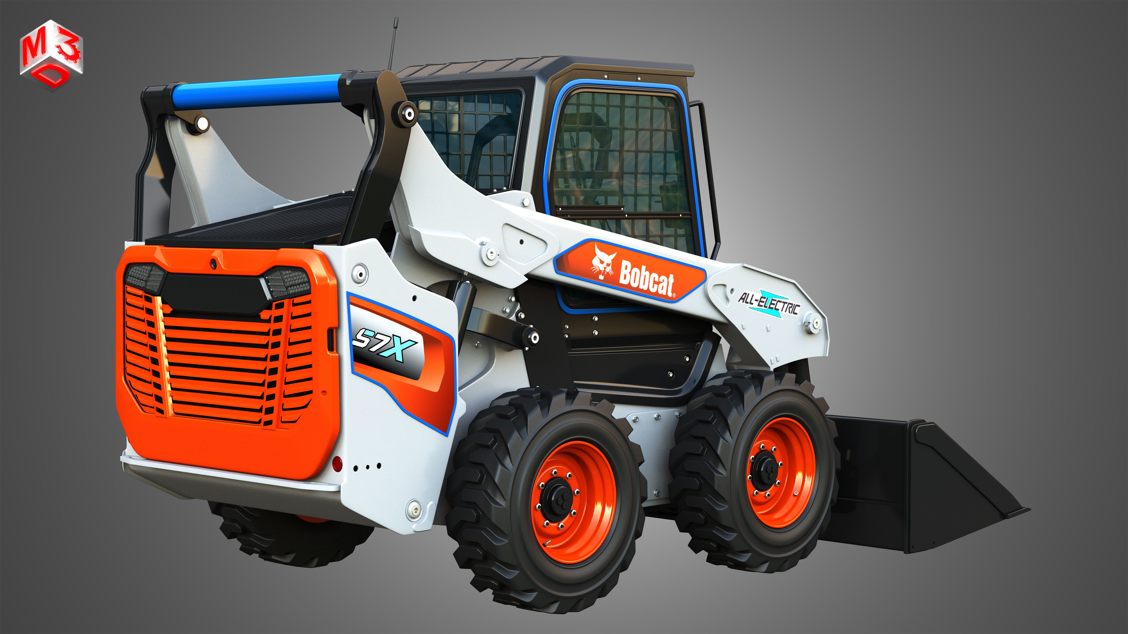 T7X - S7X  Compact Track - Skid Steer Loaders 2 in 1 3D Model Collection_4