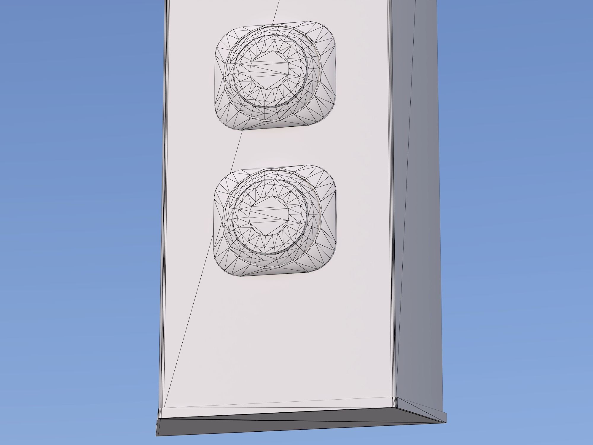 Elevator push button panel Low-poly 3D model_13