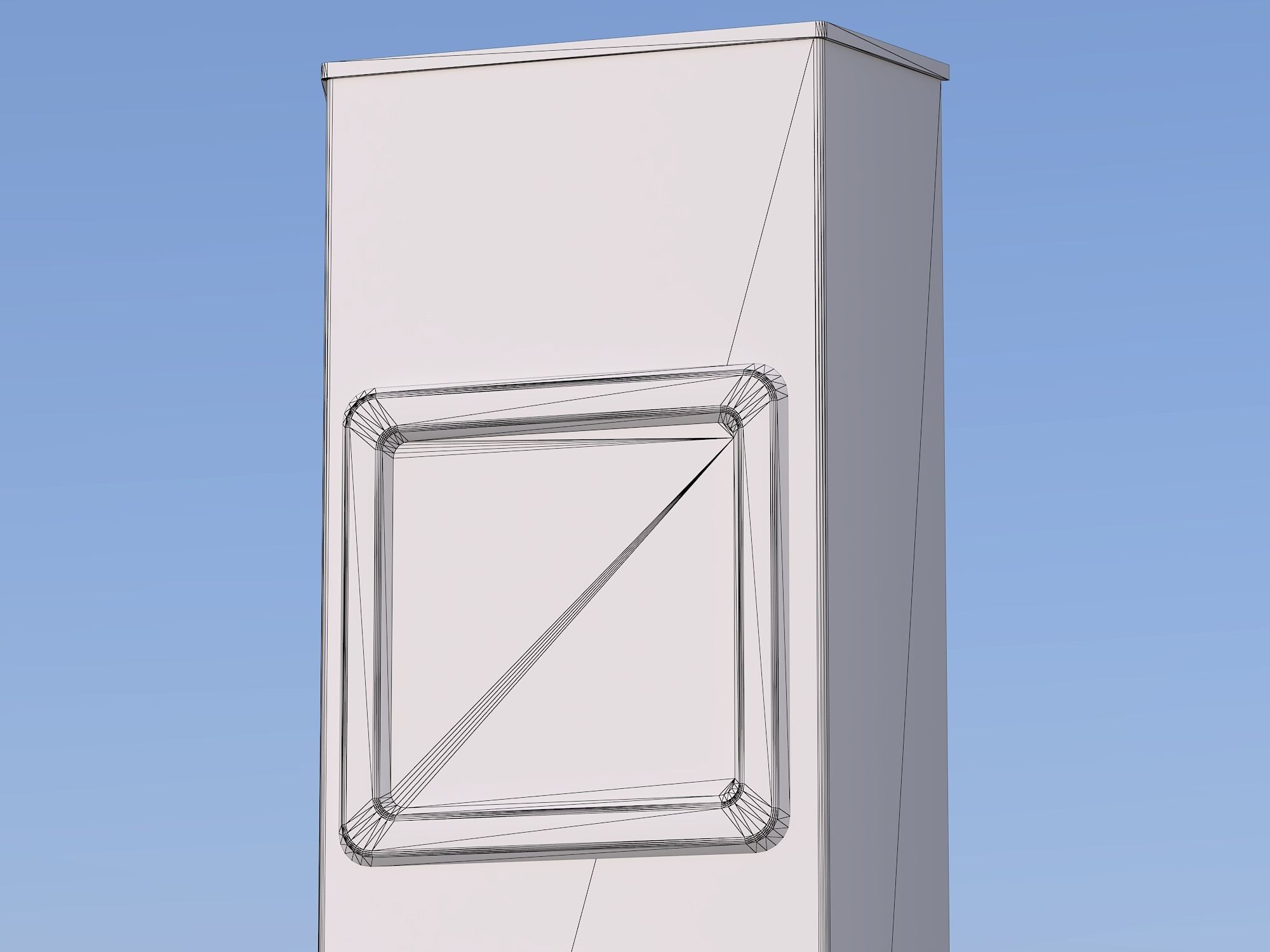 Elevator push button panel Low-poly 3D model_12