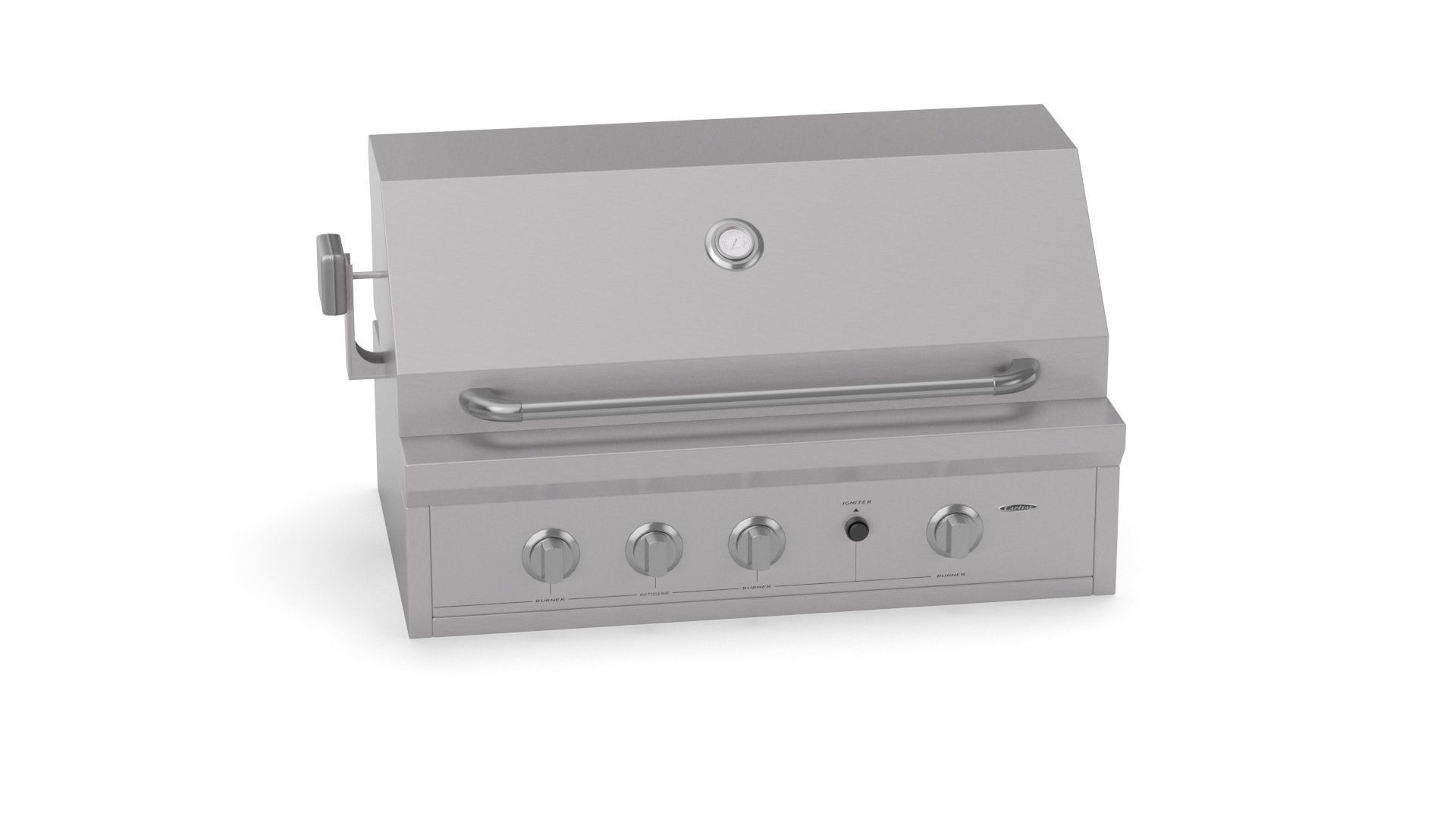 Capital Solid Flat Plate Pro36Rbi Open Grill BBQ 3D model_17