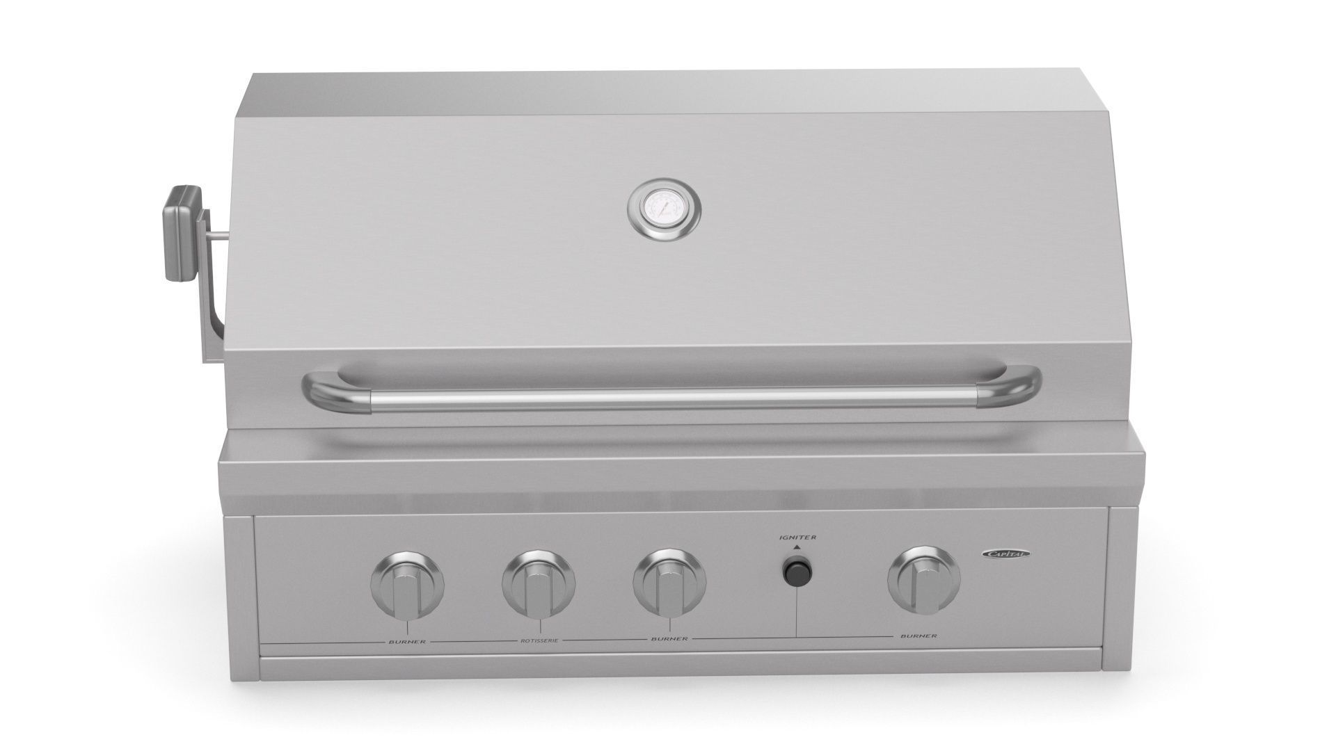 Capital Solid Flat Plate Pro36Rbi Open Grill BBQ 3D model_13