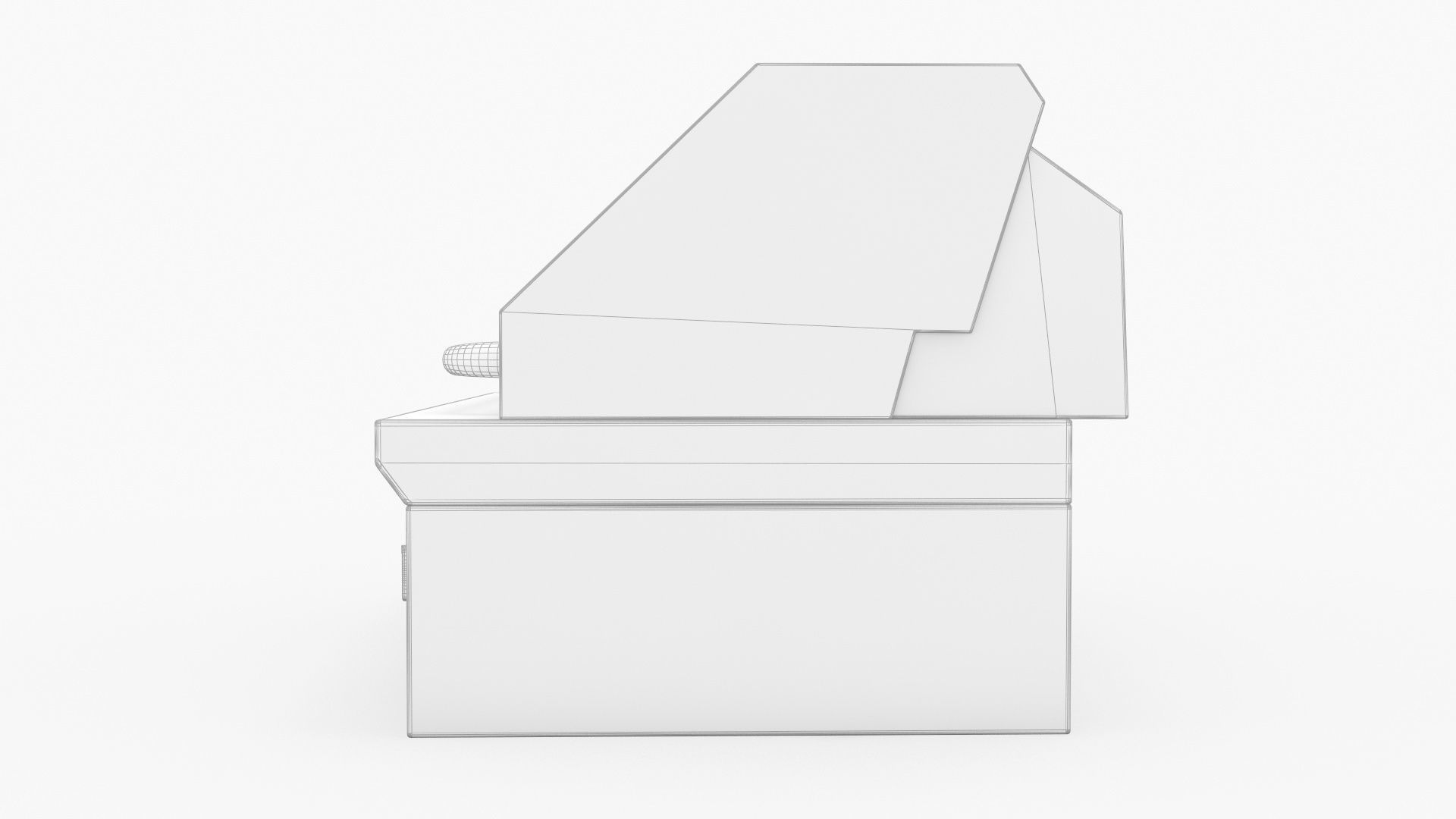 Capital Solid Flat Plate Pro36Rbi Open Grill BBQ 3D model_10