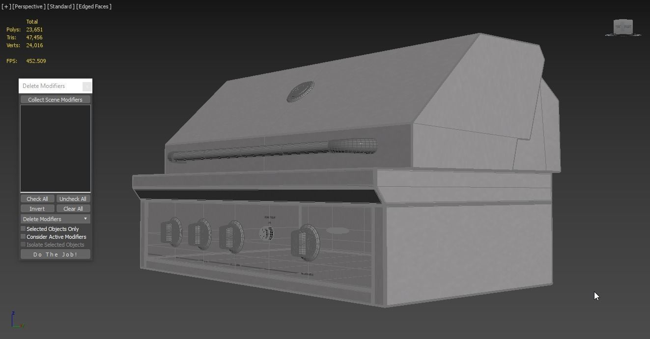 Capital Solid Flat Plate Pro36Rbi Open Grill BBQ 3D model_7