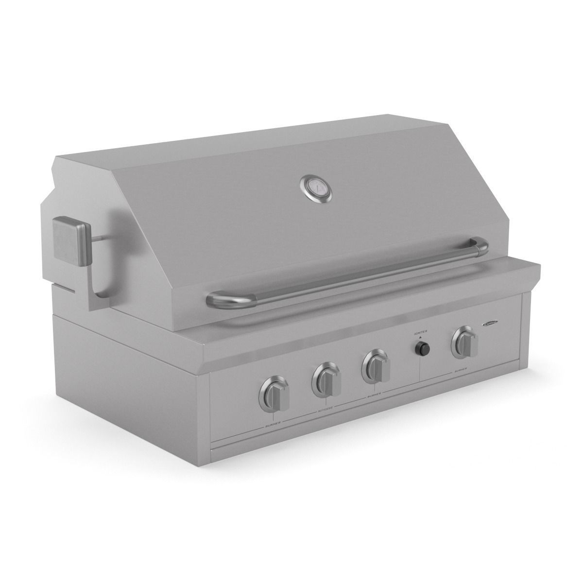 Capital Solid Flat Plate Pro36Rbi Open Grill BBQ 3D model_34