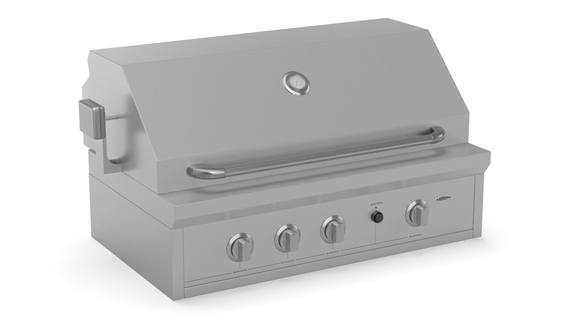 Capital Solid Flat Plate Pro36Rbi Open Grill BBQ 3D model_1