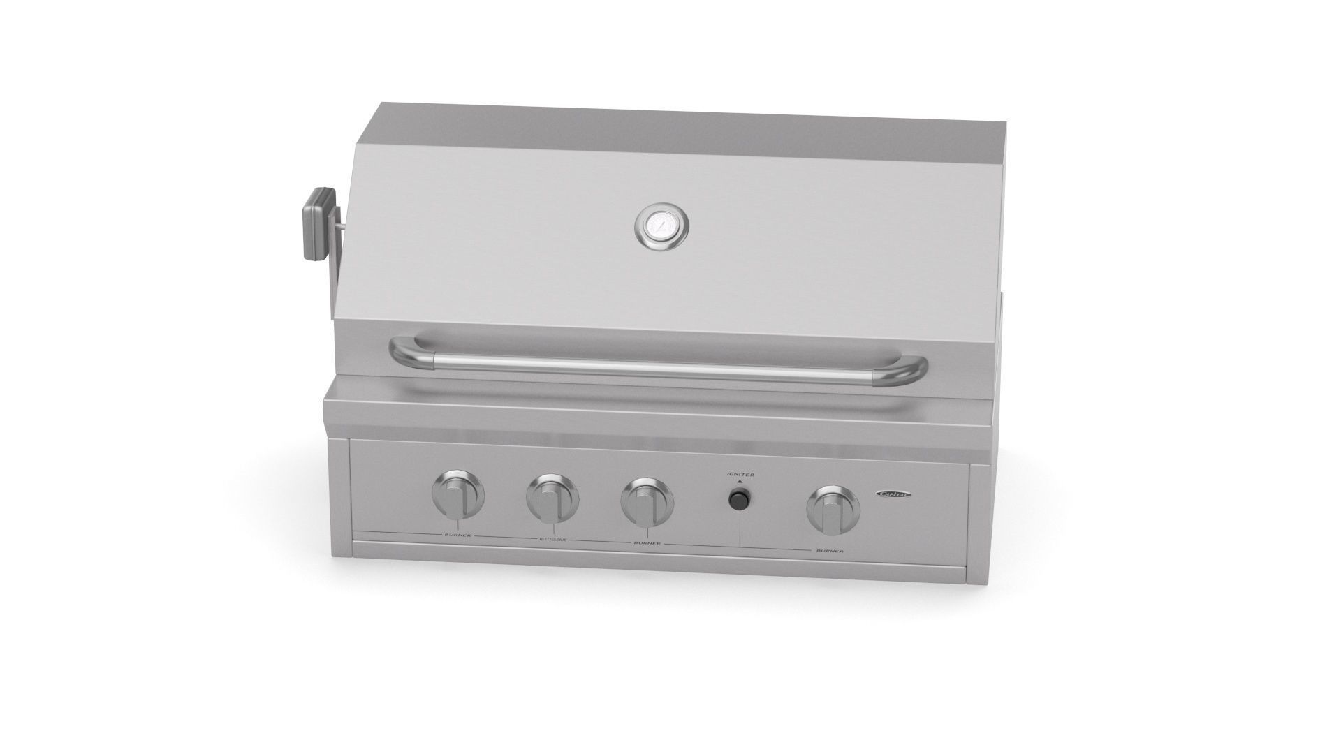 Capital Solid Flat Plate Pro36Rbi Open Grill BBQ 3D model_16
